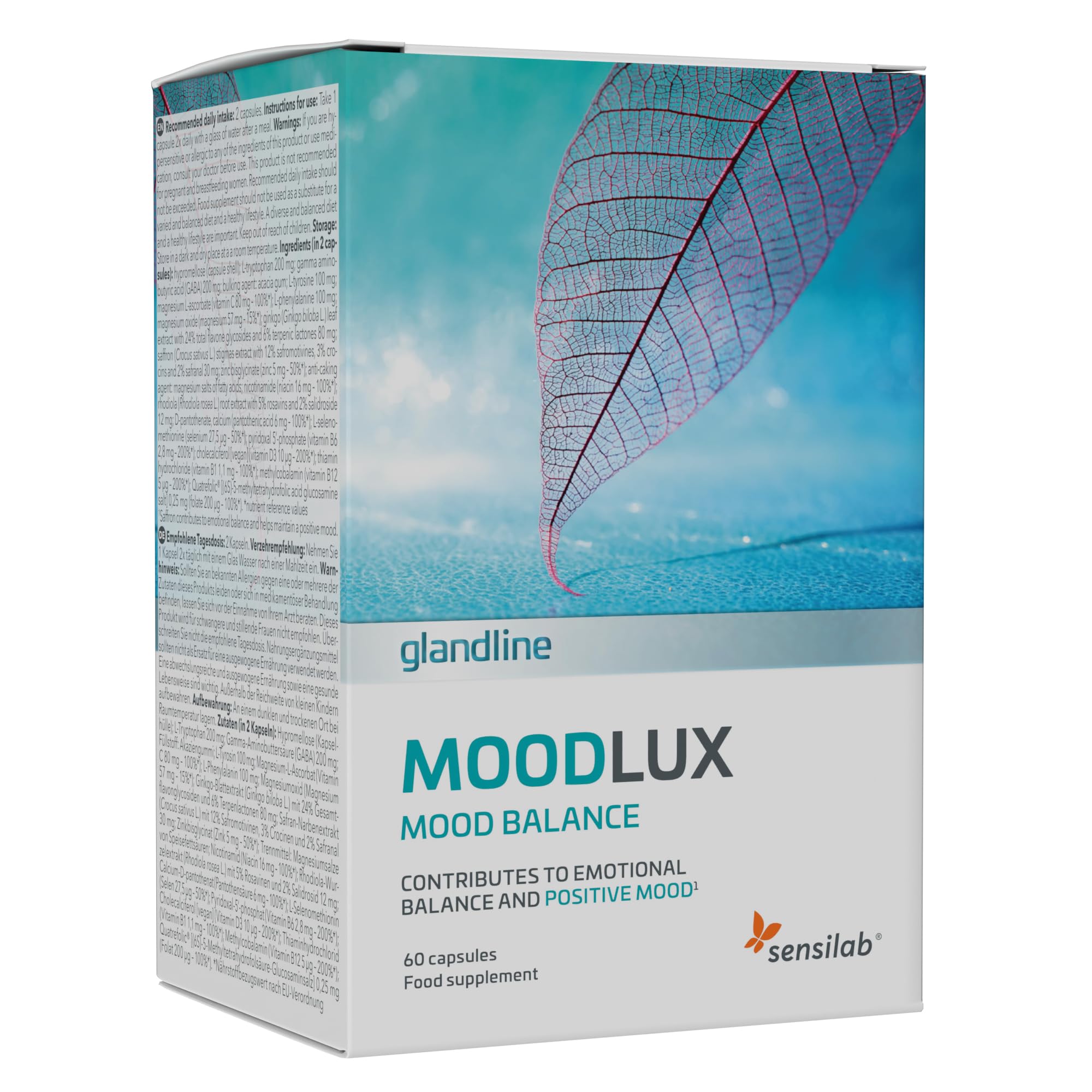 Sensilab Glandline MoodLux capsule 60 cps umore stress