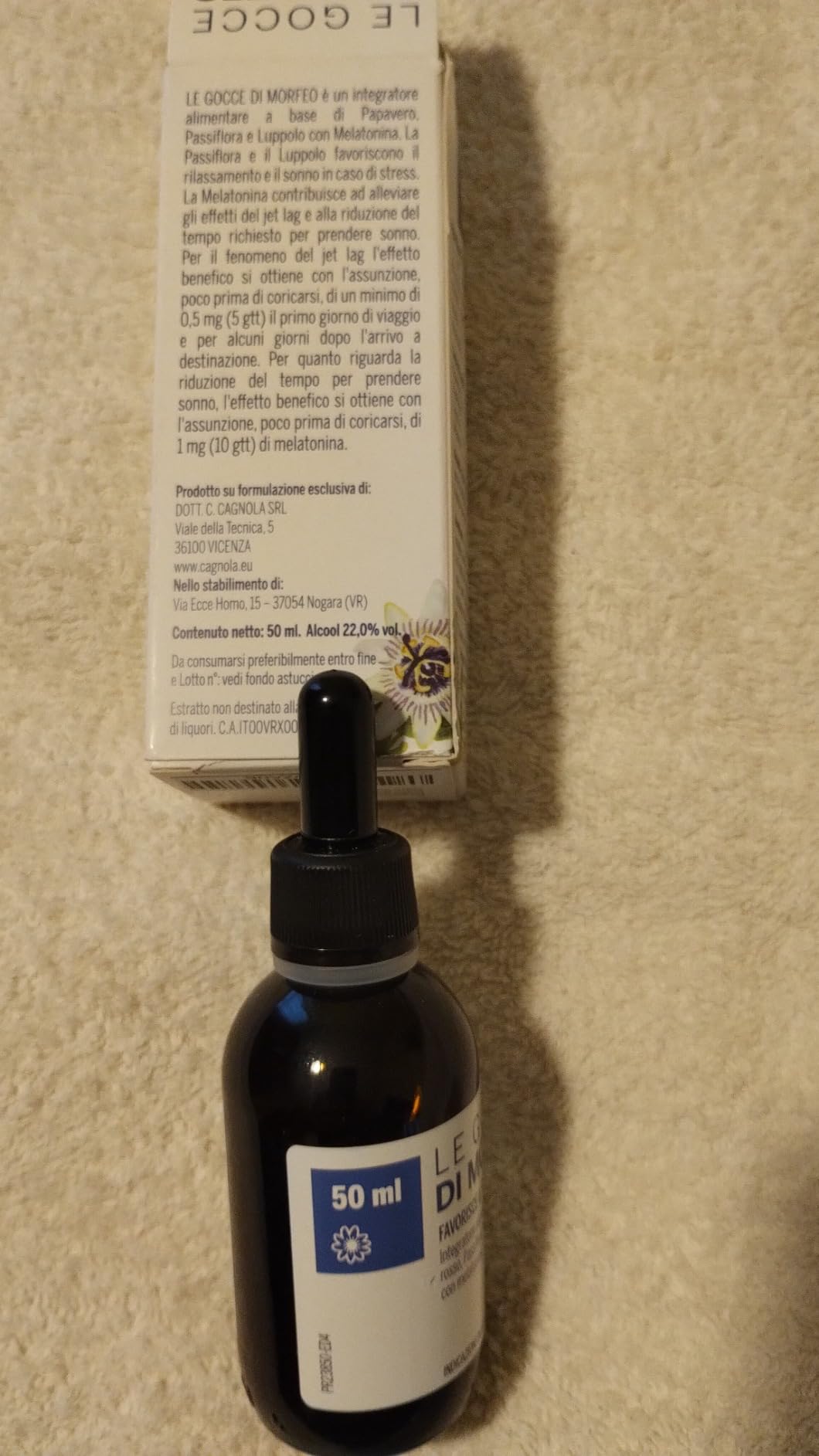 Cagnola Le Gocce di Morfeo Integratore Gocce 50 ml Melatonina