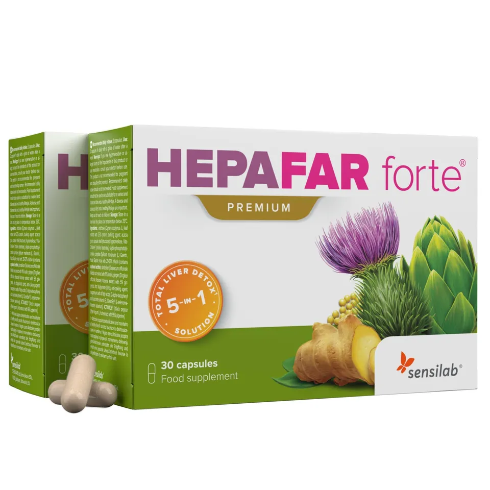 Sensilab Hepafar Forte integratore 60 capsule al cardo mariano