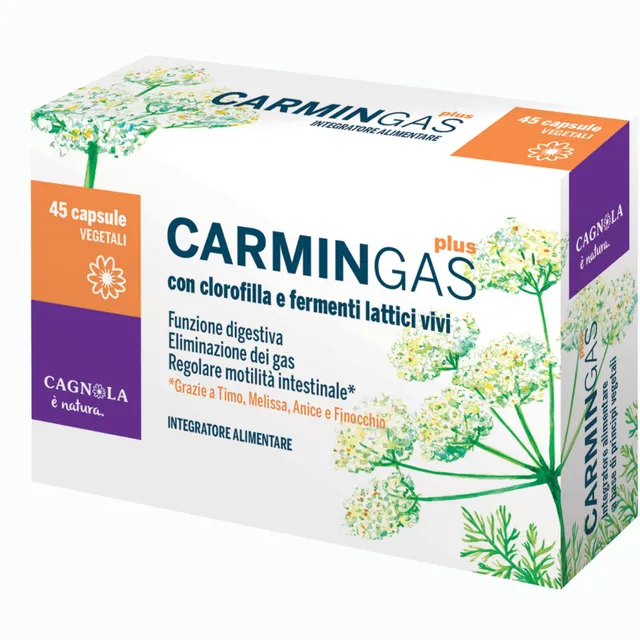 Cagnola CarminGas Plus Capsule 45 pz Carbone Vegetale
