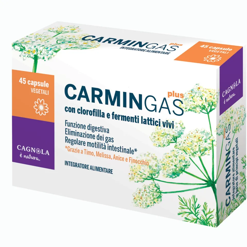 Cagnola CarminGas Plus Capsule 45 pz Carbone Vegetale