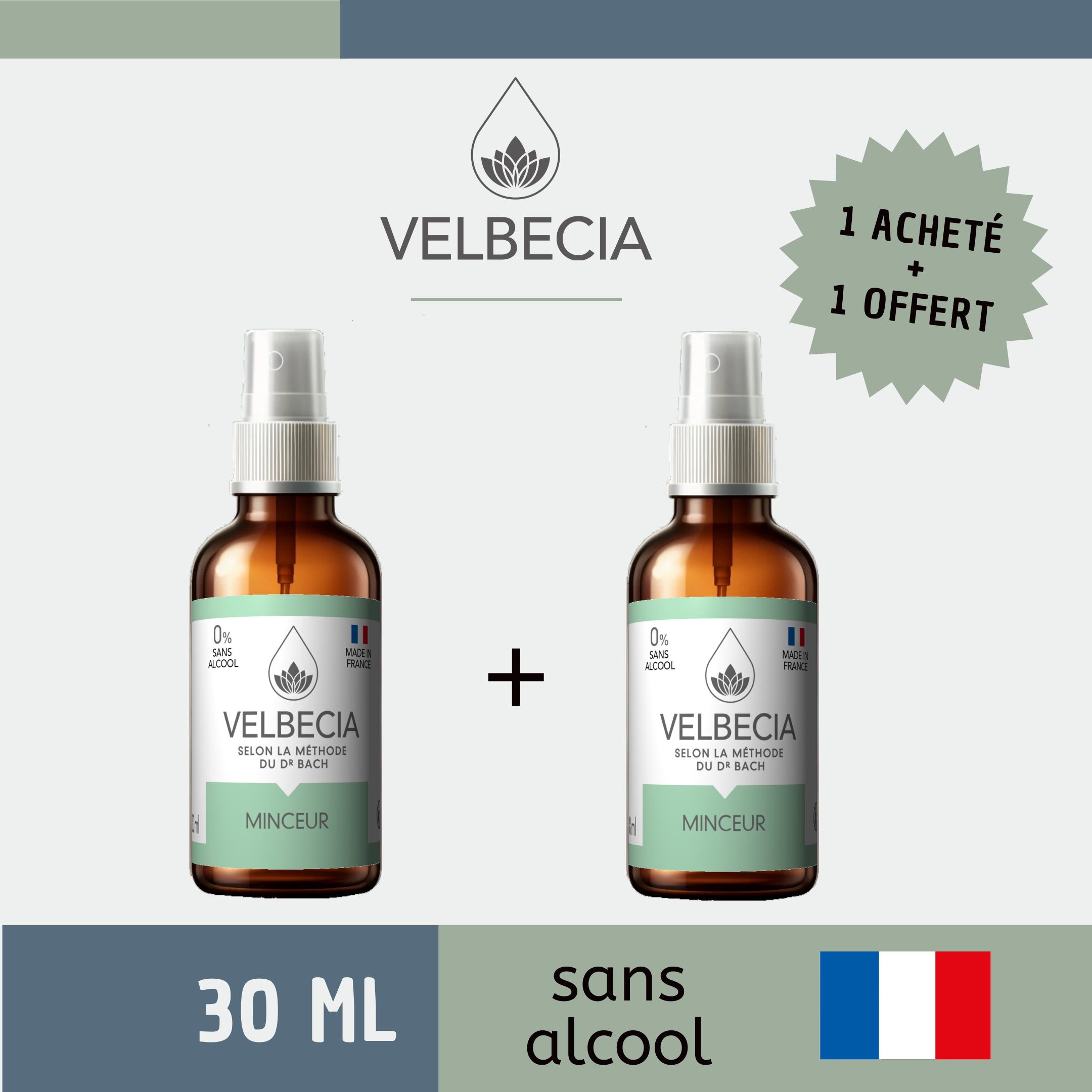Velbecia Minceur fiori di Bach spray 30 ml senza alcool