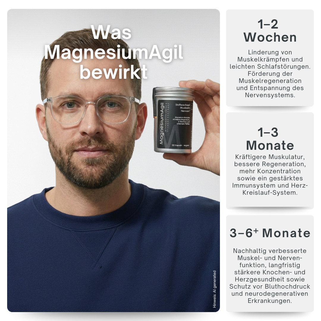 AgilNature MagnesiumAgil integratore 120 capsule magnesio
