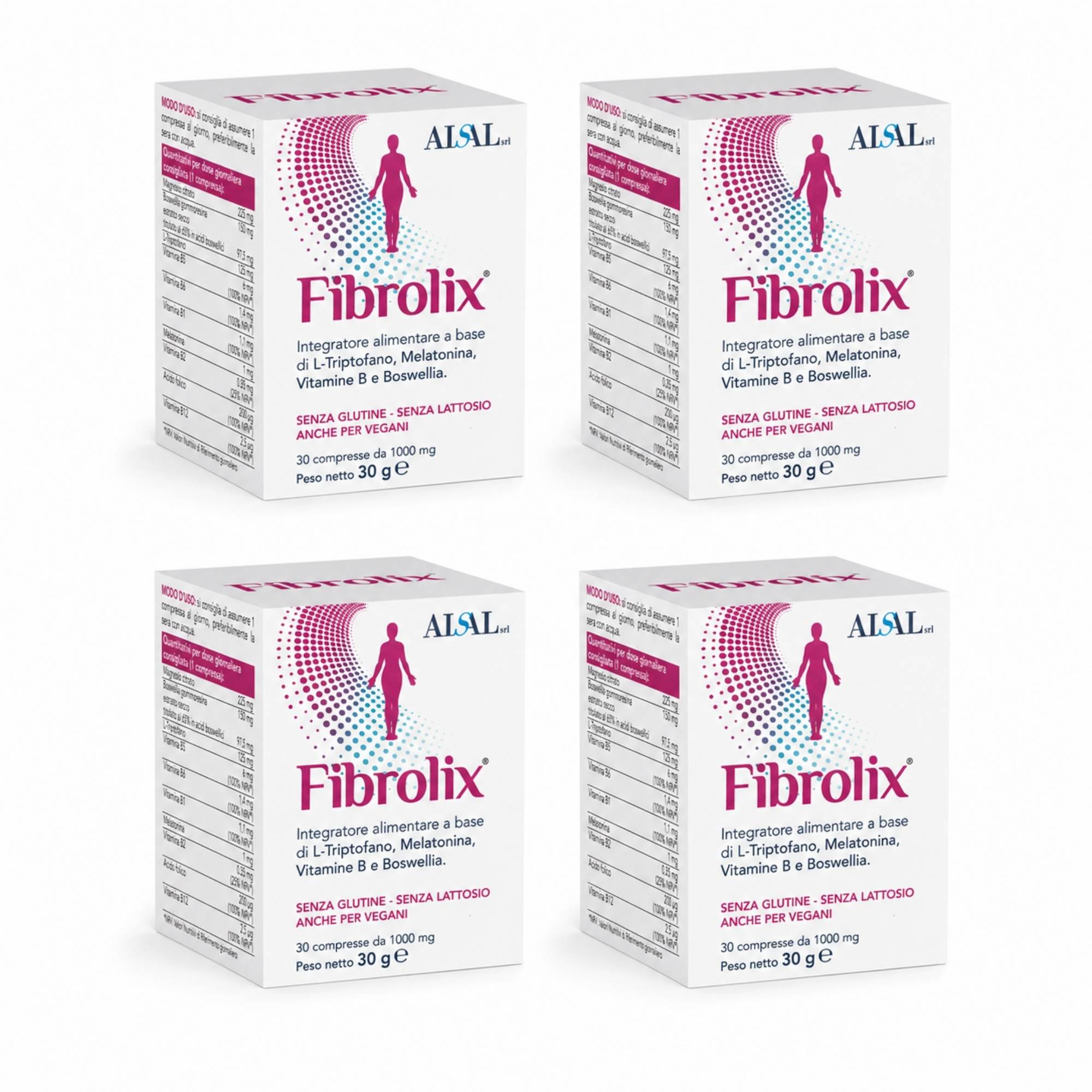 Aisal Fibrolix integratore 30 compresse melatonina