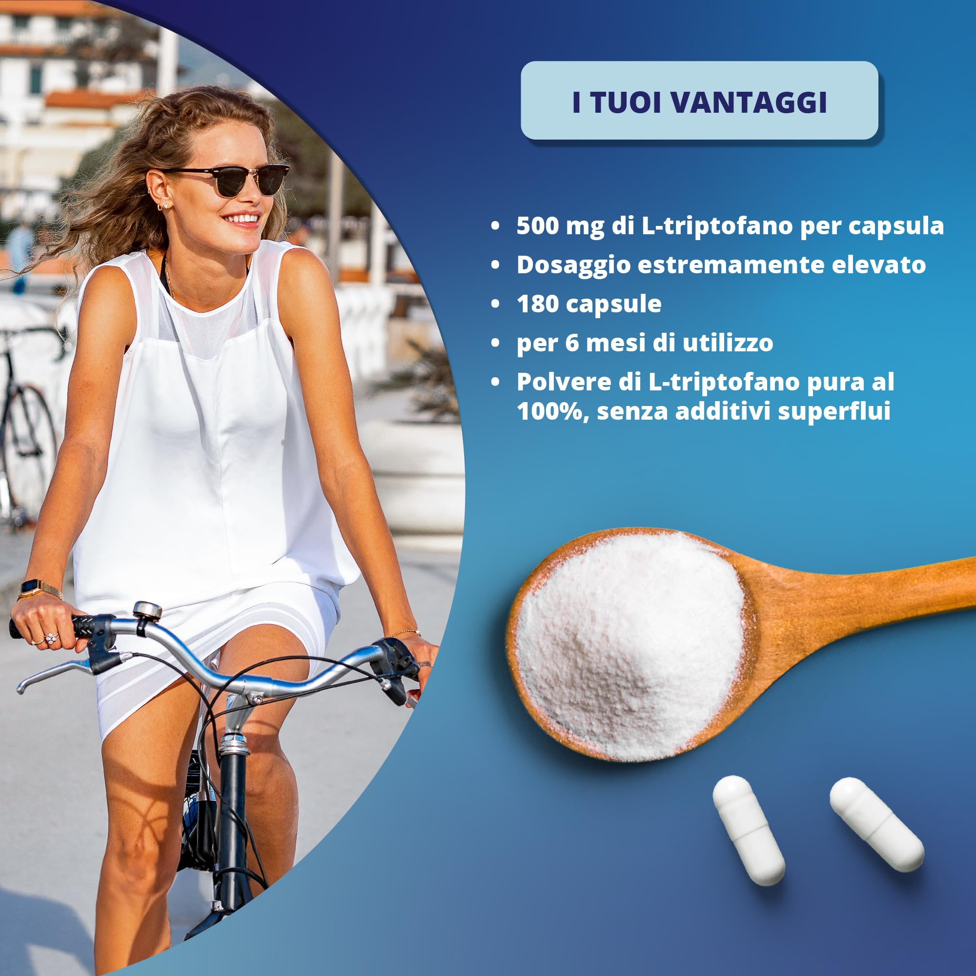Sensilab Essentials L-Triptofano 500 mg Capsule 180 pz Vegano