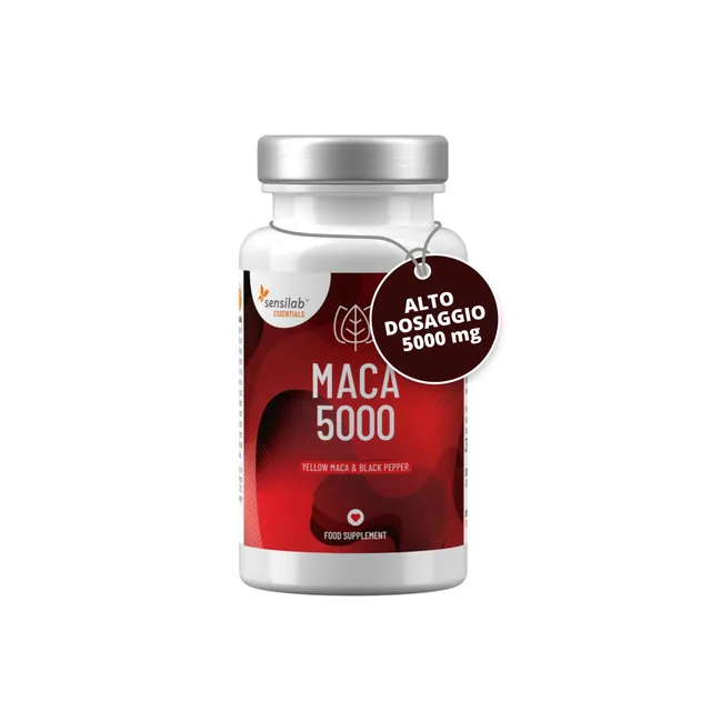 Sensilab Maca 500 mg integratore 60 capsule con pepe nero