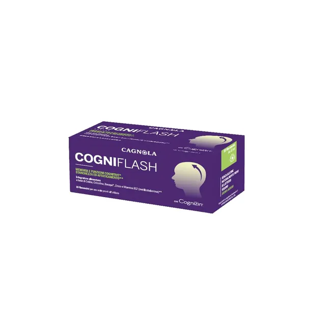 Cagnola Cogniflash integratore memoria 10 flaconi x 10 ml citicolina