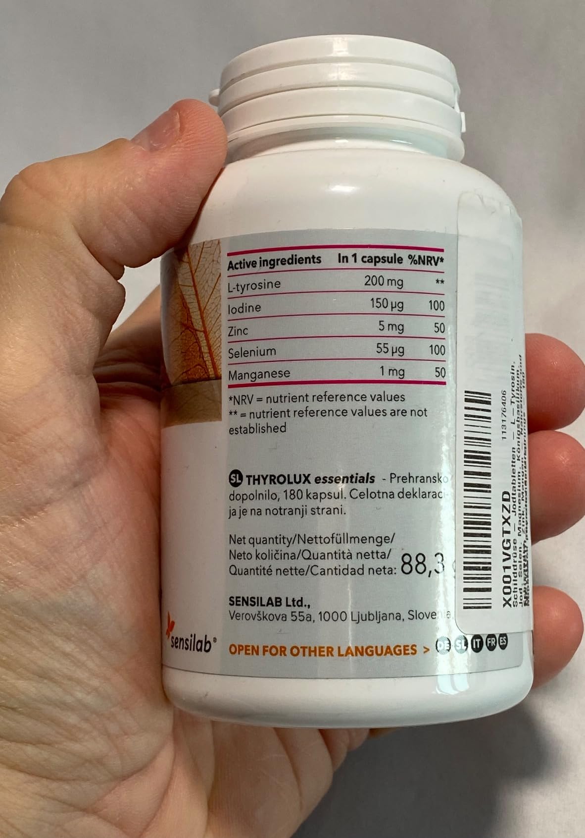Sensilab ThyroLux integratore 180 capsule per tiroide