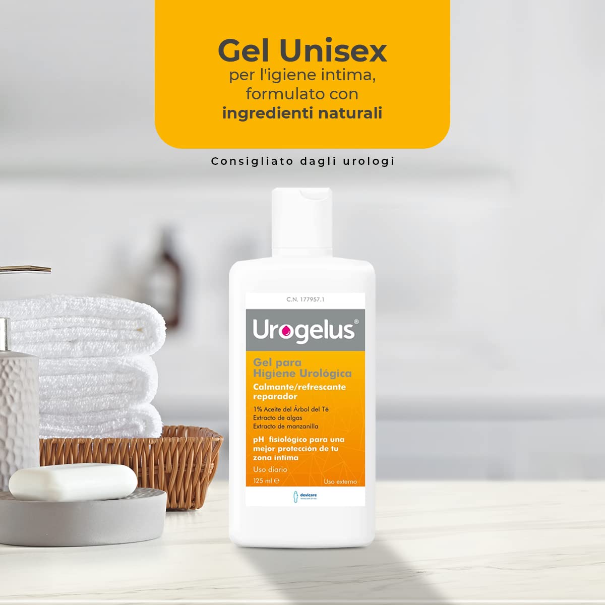 Devicare Urogelus gel intimo 125 ml al tea tree