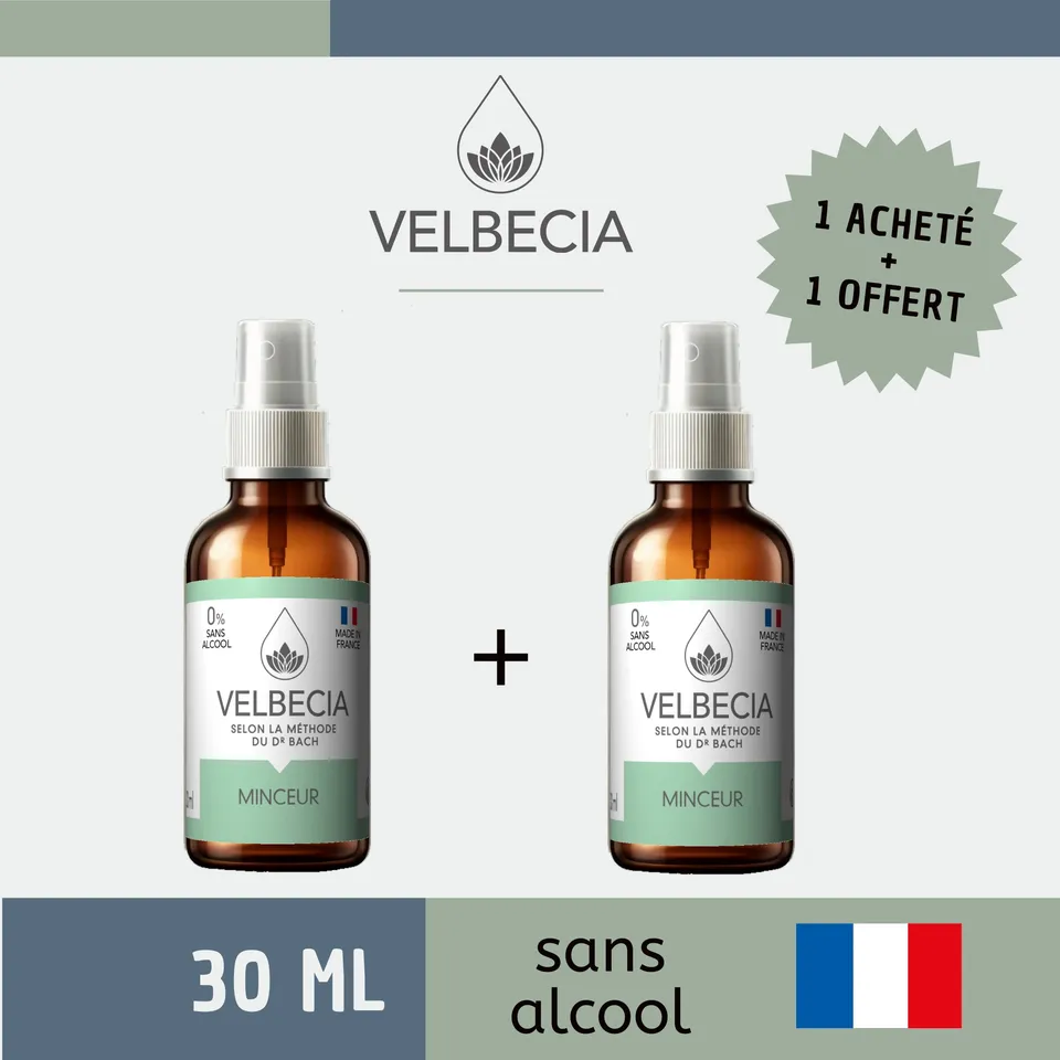 Velbecia Minceur fiori di Bach spray 30 ml senza alcool