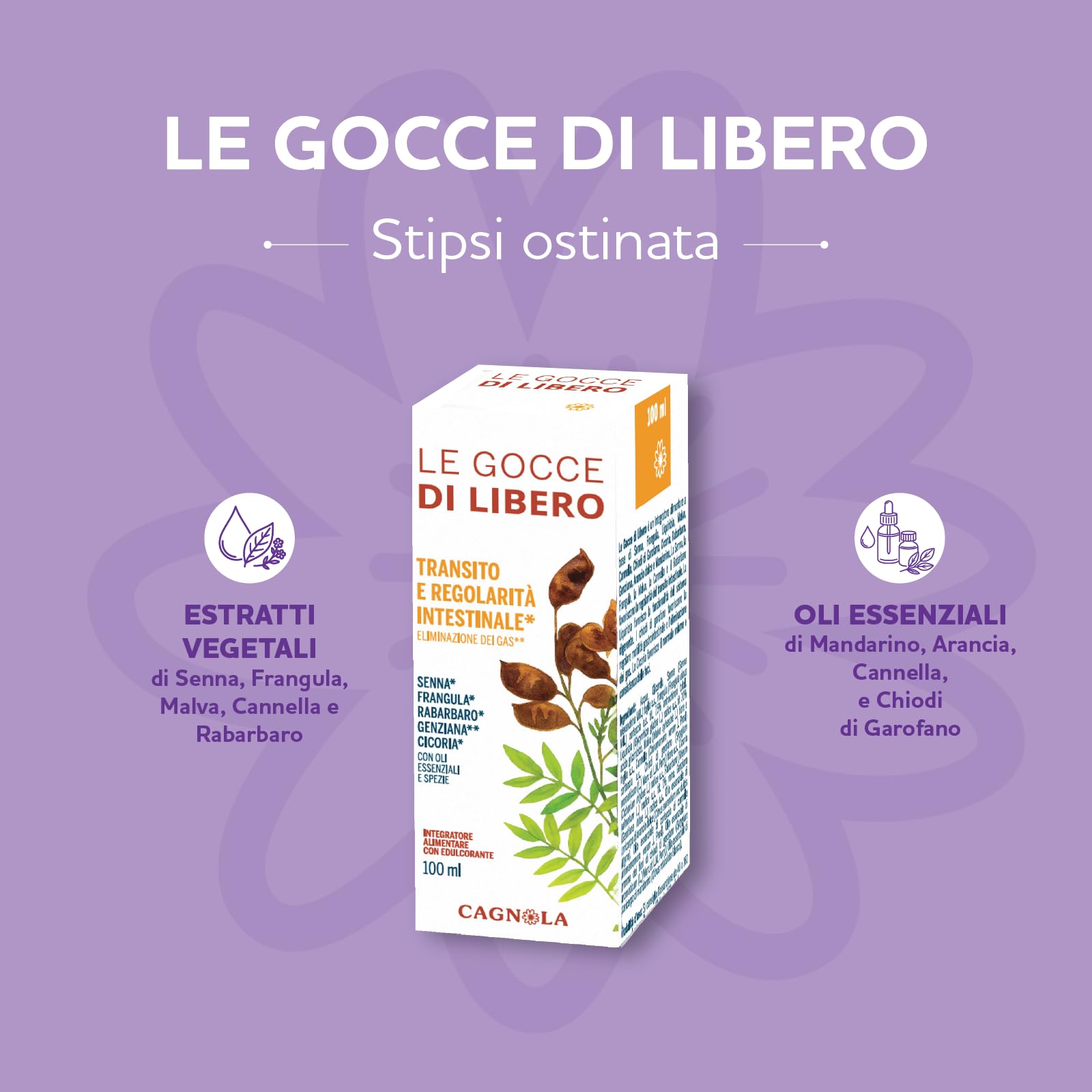 Cagnola Le Gocce di Libero integratore gocce 100 ml regolarità