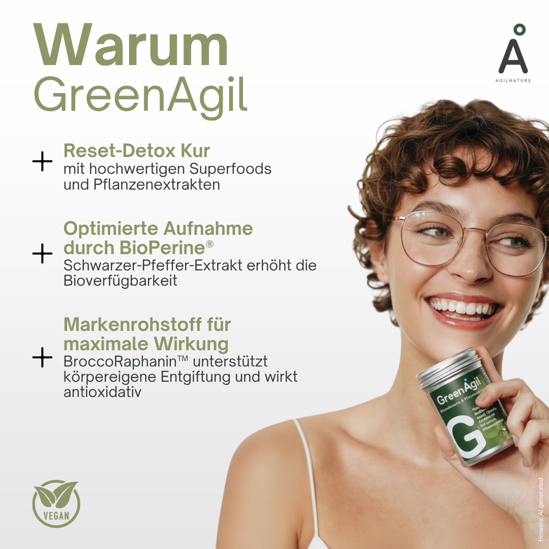 AgilNature GreenAgil integratore 90 capsule detox verde