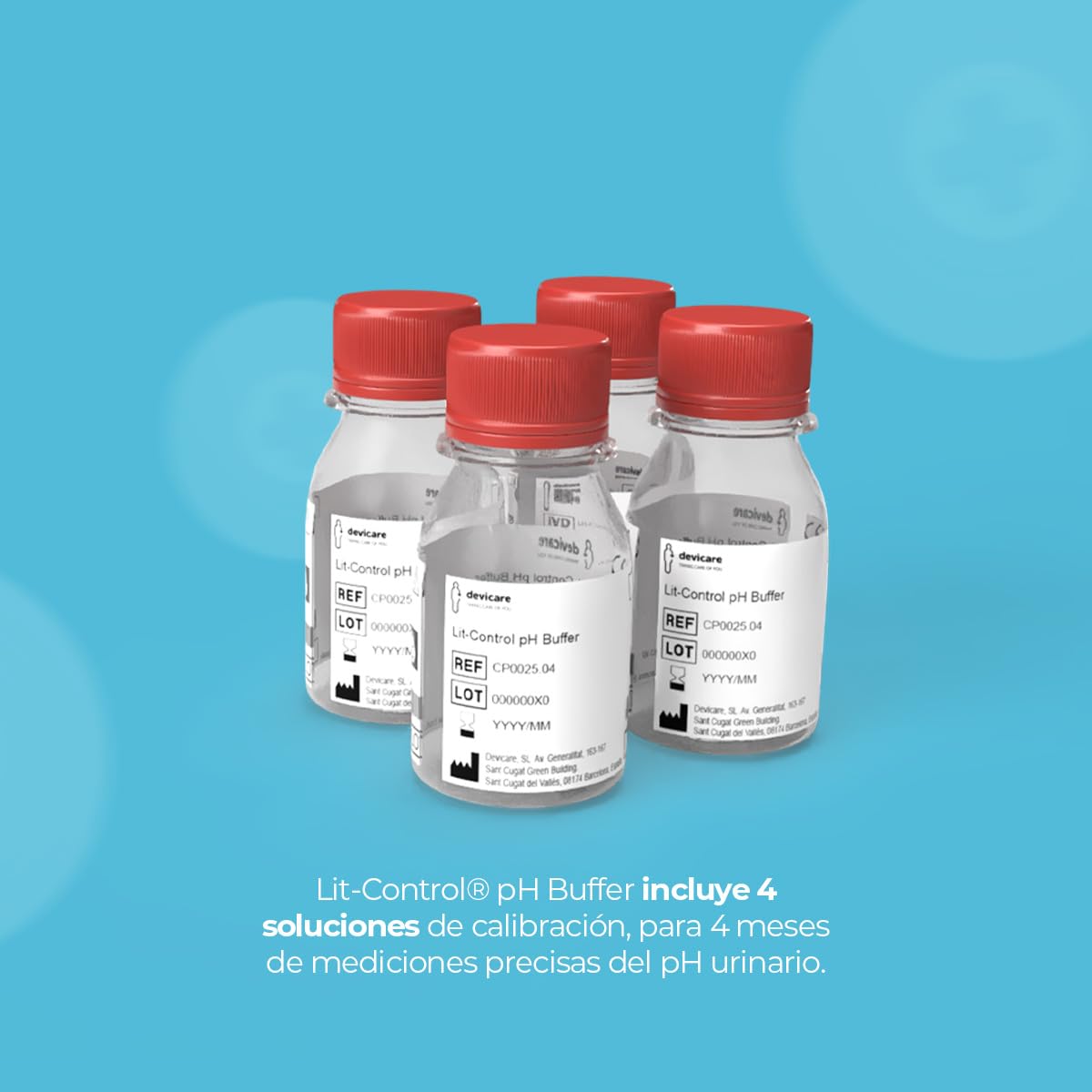 Devicare Lit-Control pH Buffer Liquido Calibrazione 4 Mesi