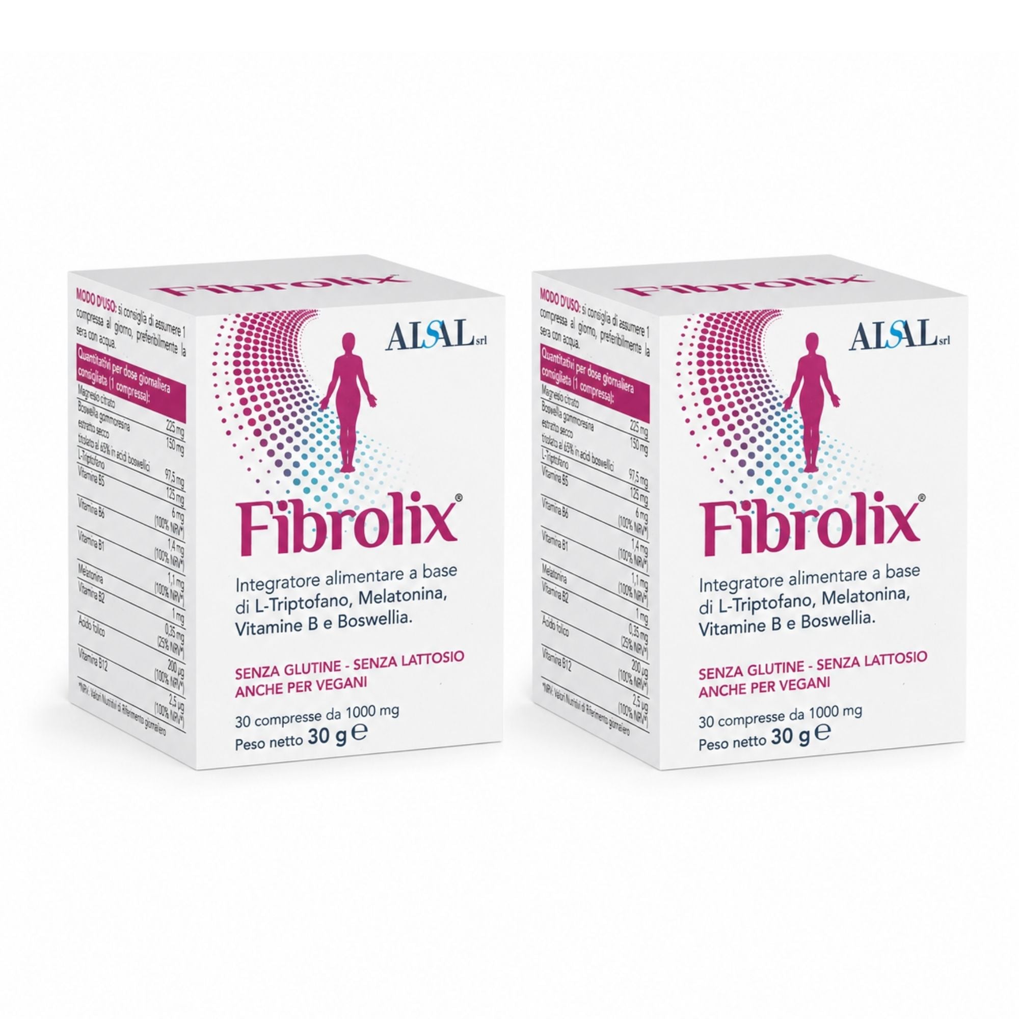 Aisal Fibrolix integratore 30 compresse melatonina