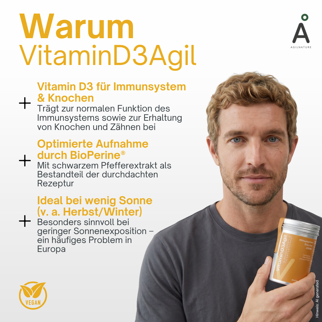 AgilNature VitaminD3Agil integratore 90 capsule vitamina D3