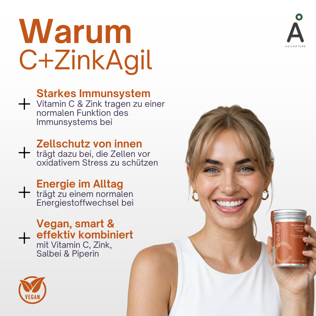 AgilNature C+ZinkAgil integratore 120 capsule difese