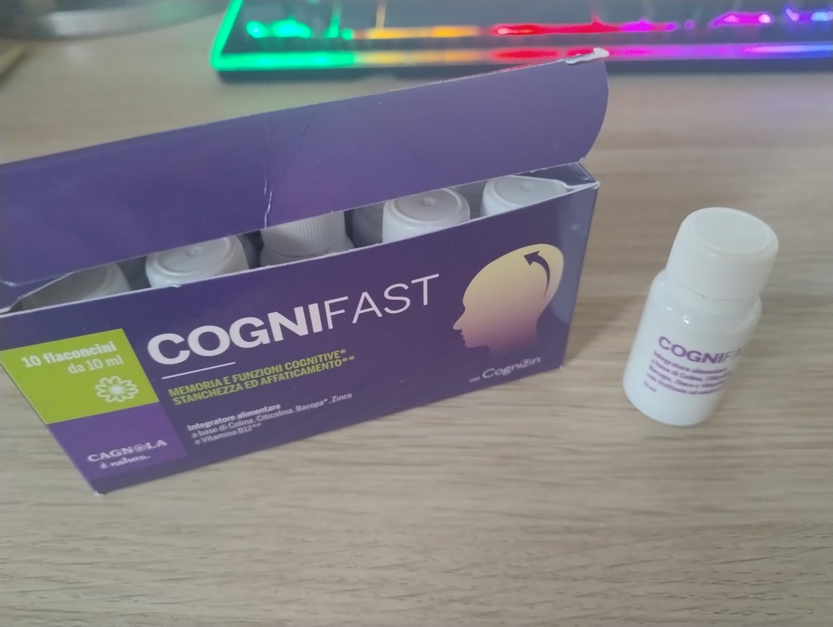 Cagnola Cogniflash integratore memoria 10 flaconi x 10 ml citicolina