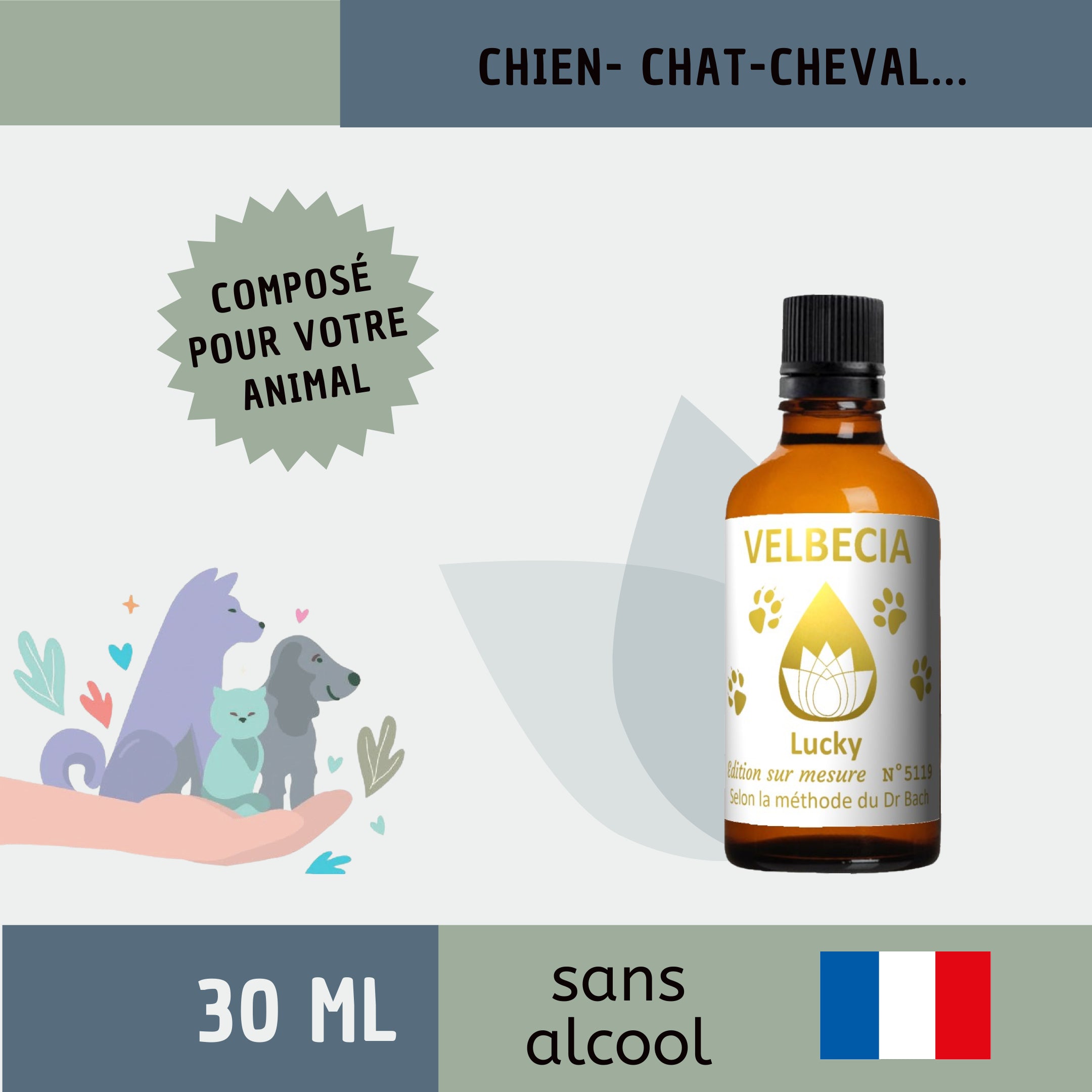 Velbecia Mélange Sur Mesure Animali Fiori di Bach 30ml