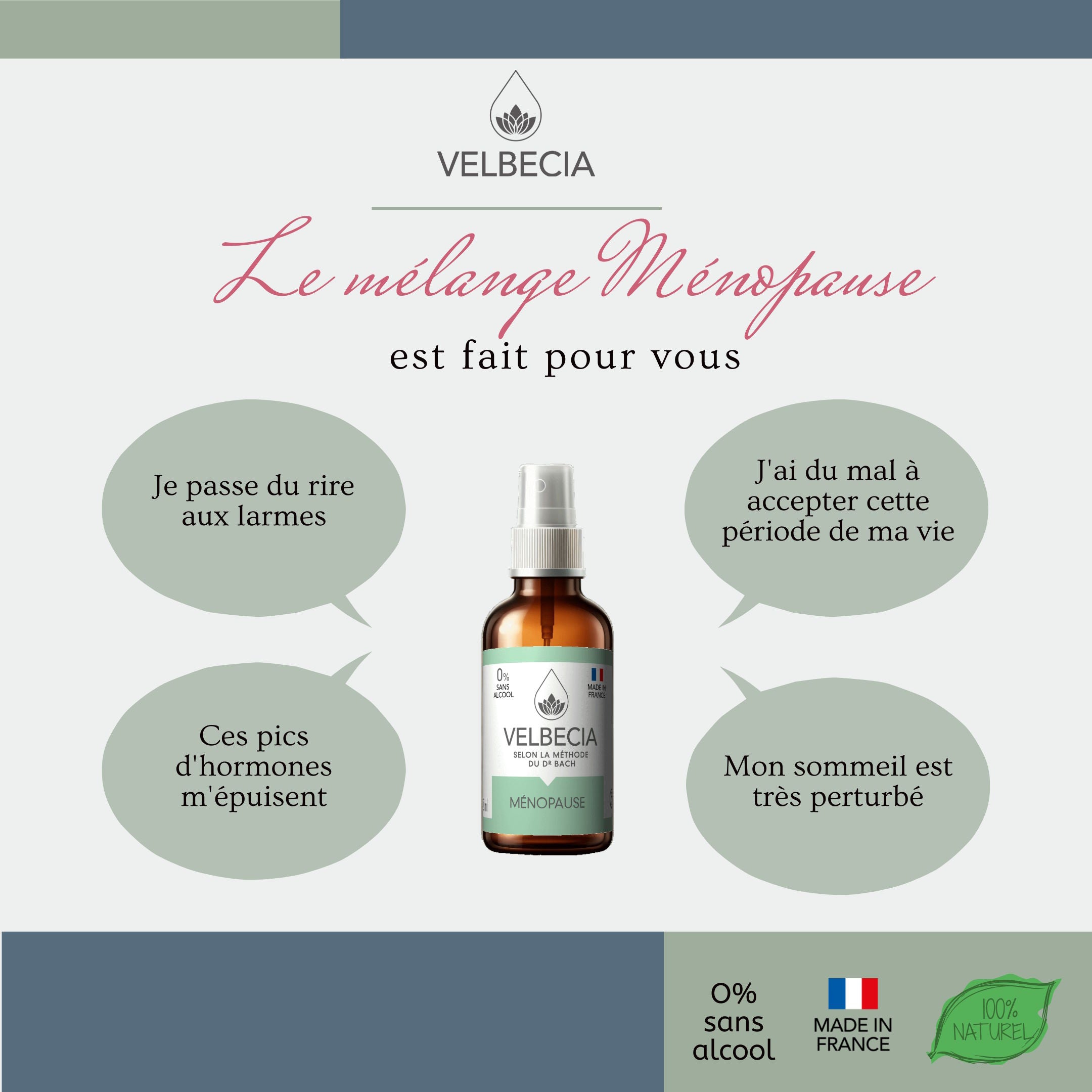 Velbecia Menopause Fiori di Bach Spray Senza Alcol 30ml