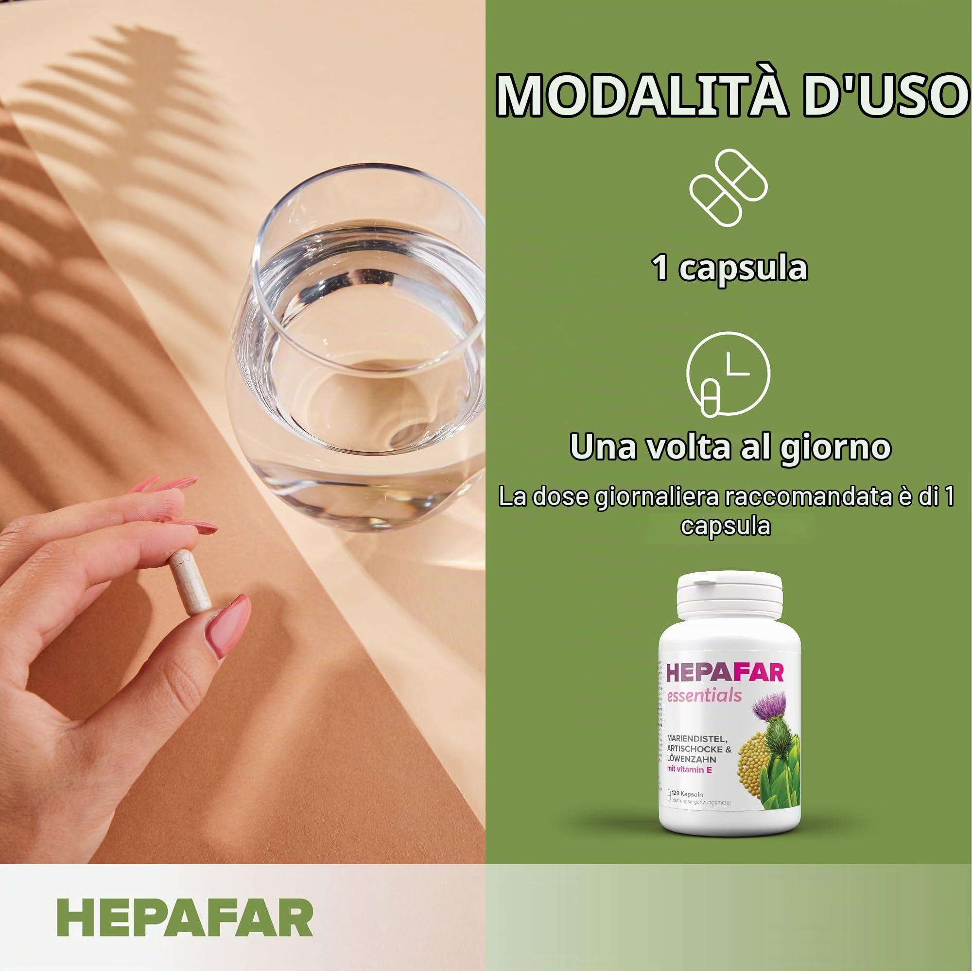 Sensilab Hepafar Essential integratore 120 capsule al cardo mariano