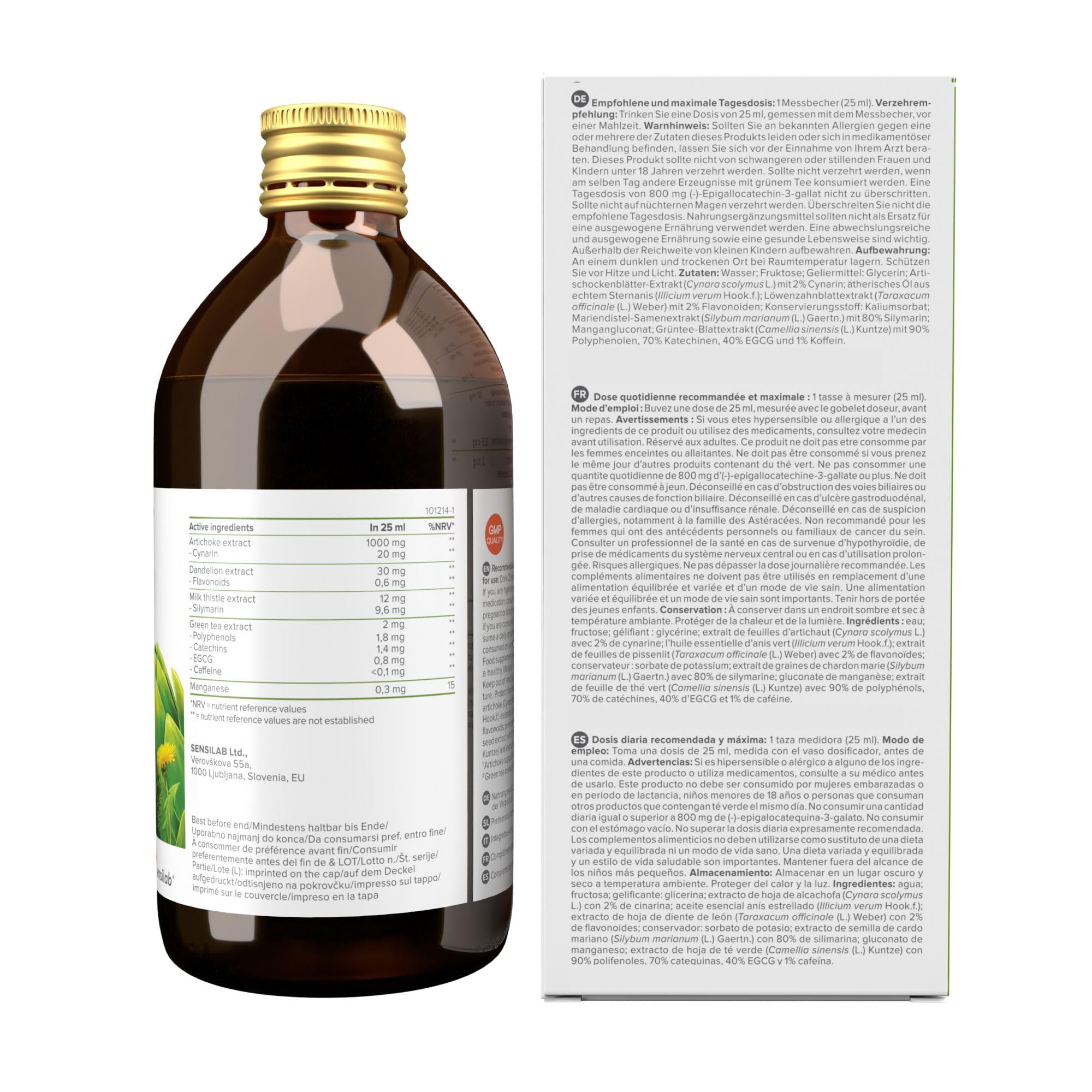 Sensilab Hepafar bevanda depurativa 500 ml al cardo mariano