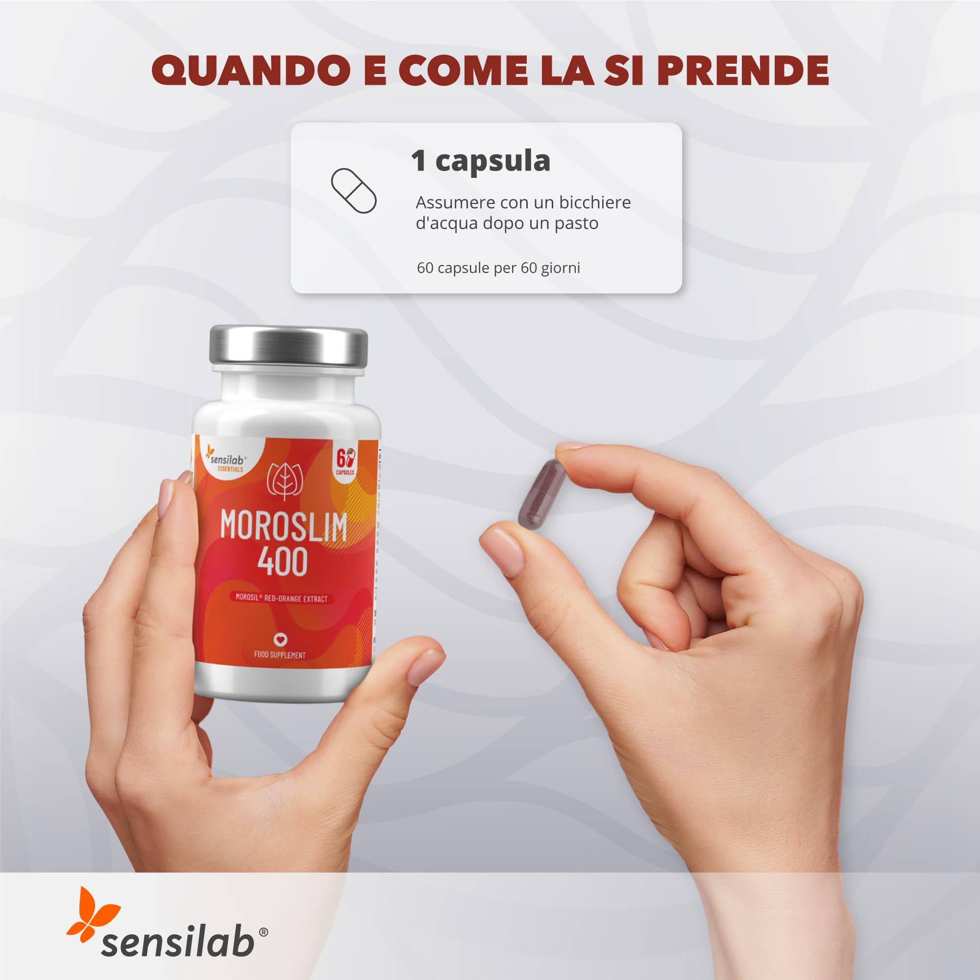Sensilab Moroslim Morosil Integratore Capsule 60 Arancia Rossa