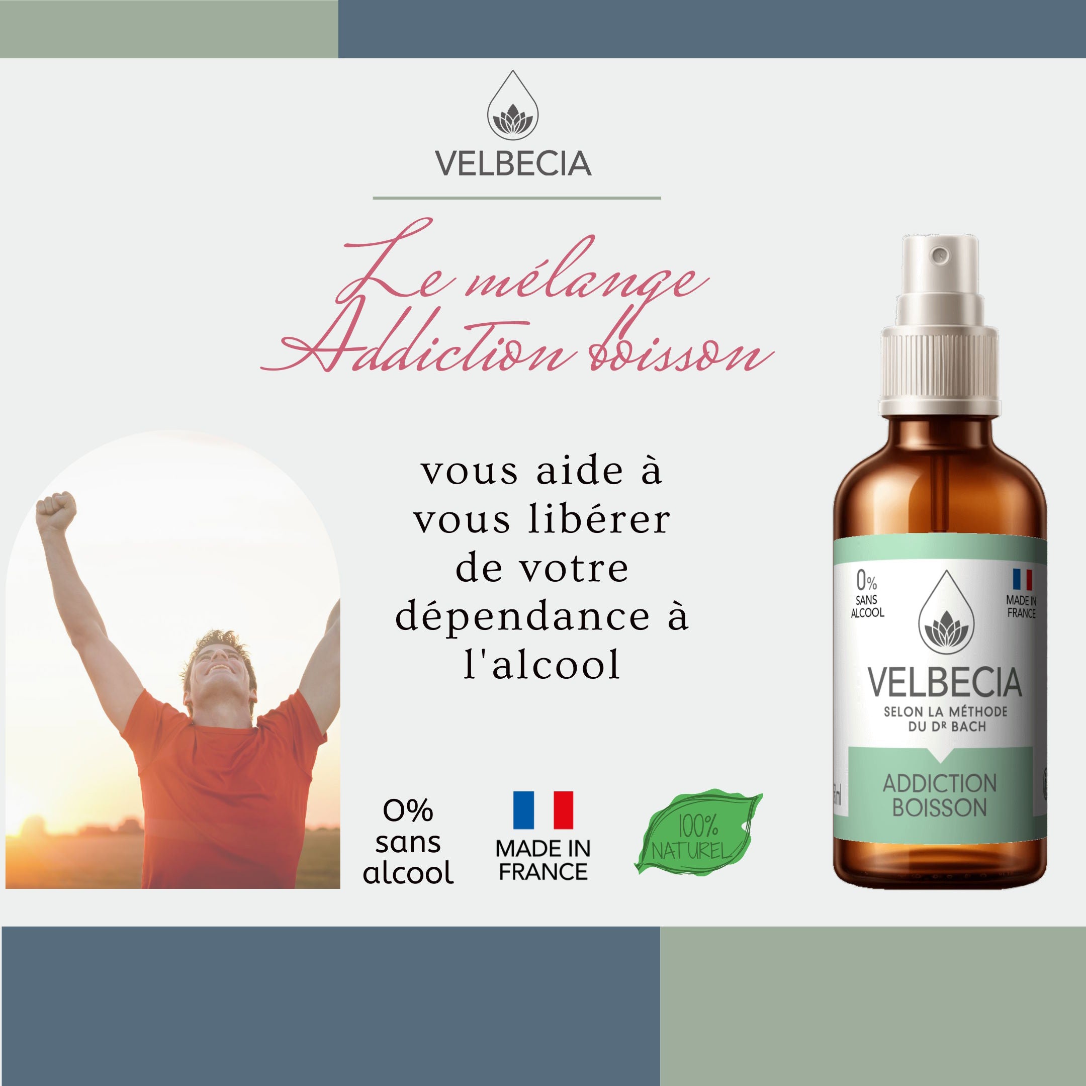 Velbecia Addiction Boisson Fiori di Bach Spray 30 ml Senza Alcol