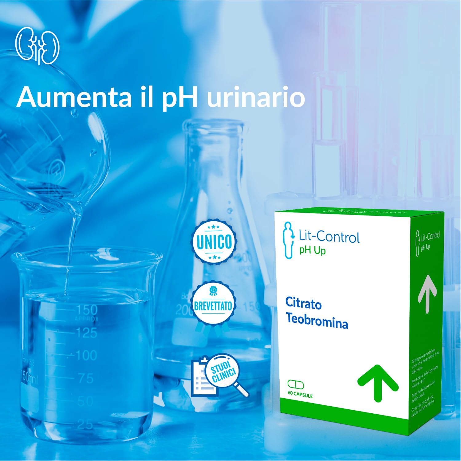 Devicare Lit-Control pH Up capsule 60 cps salute urinaria