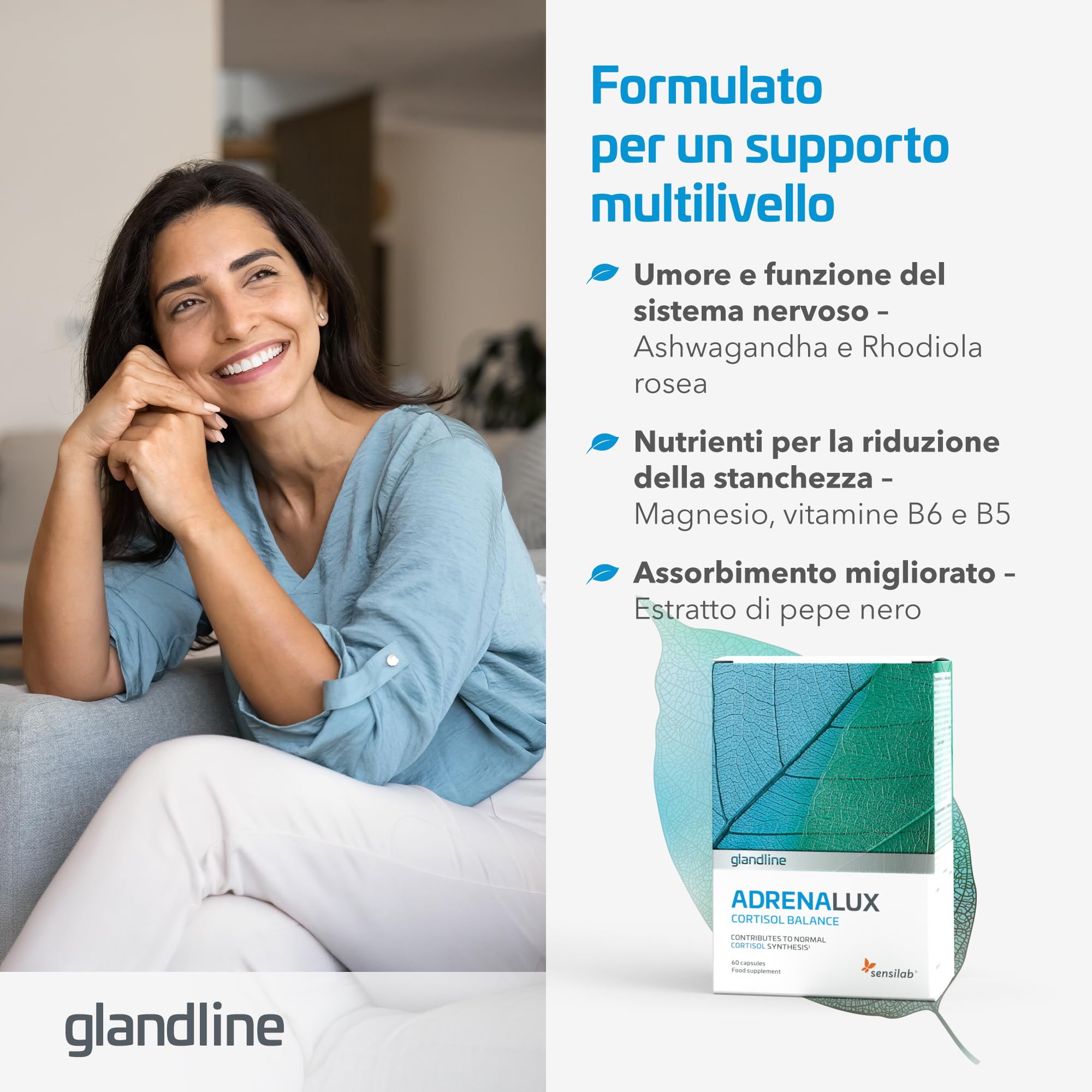 Sensilab Adrenalux 2x capsule 120 ashwagandha KSM-66