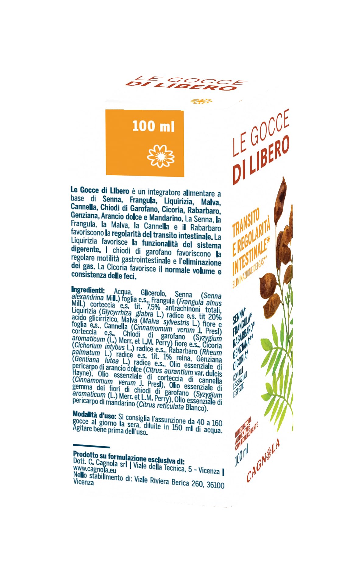 Cagnola Le Gocce di Libero integratore gocce 100 ml regolarità
