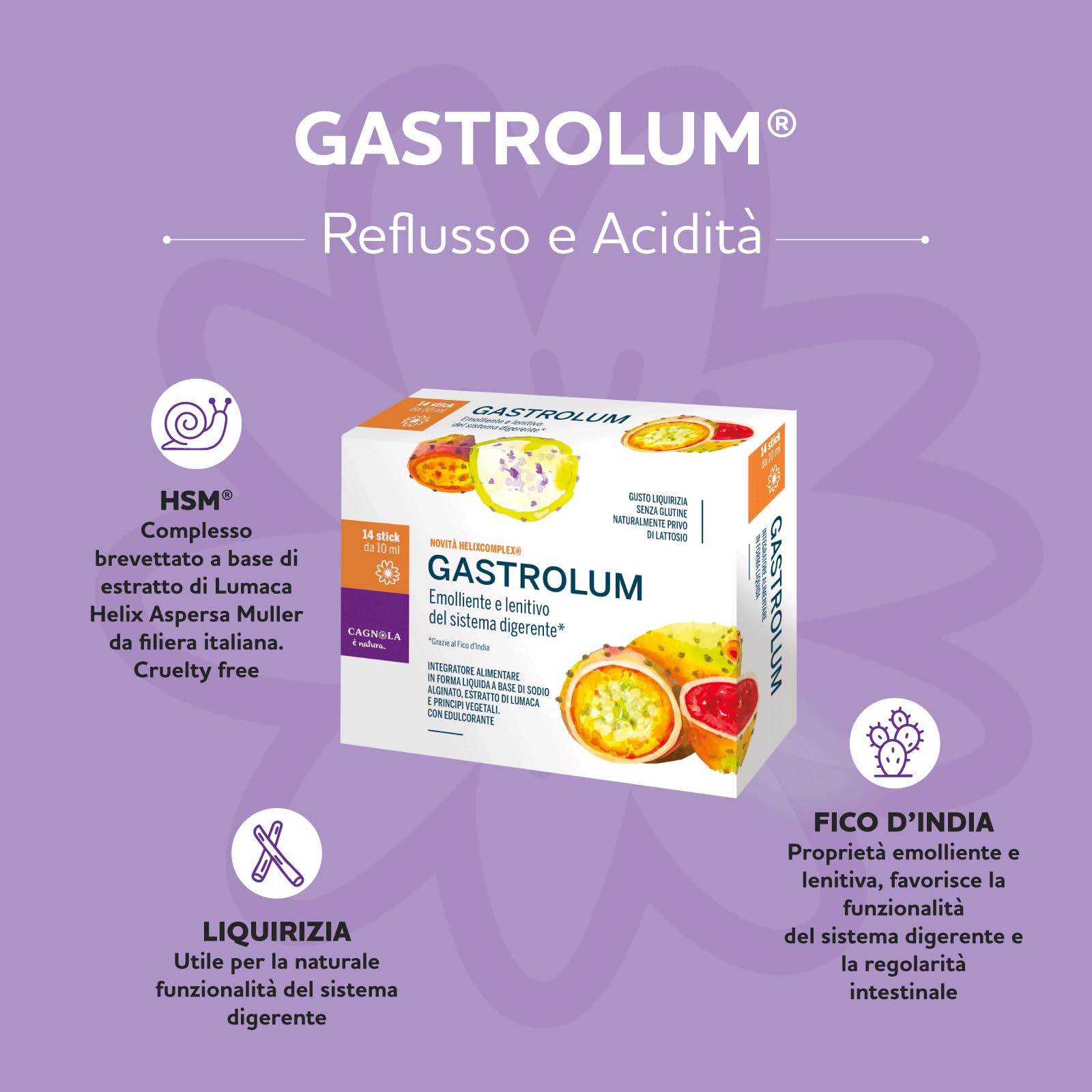 Cagnola Gastrolum integratore digestione 14 stick bruciore