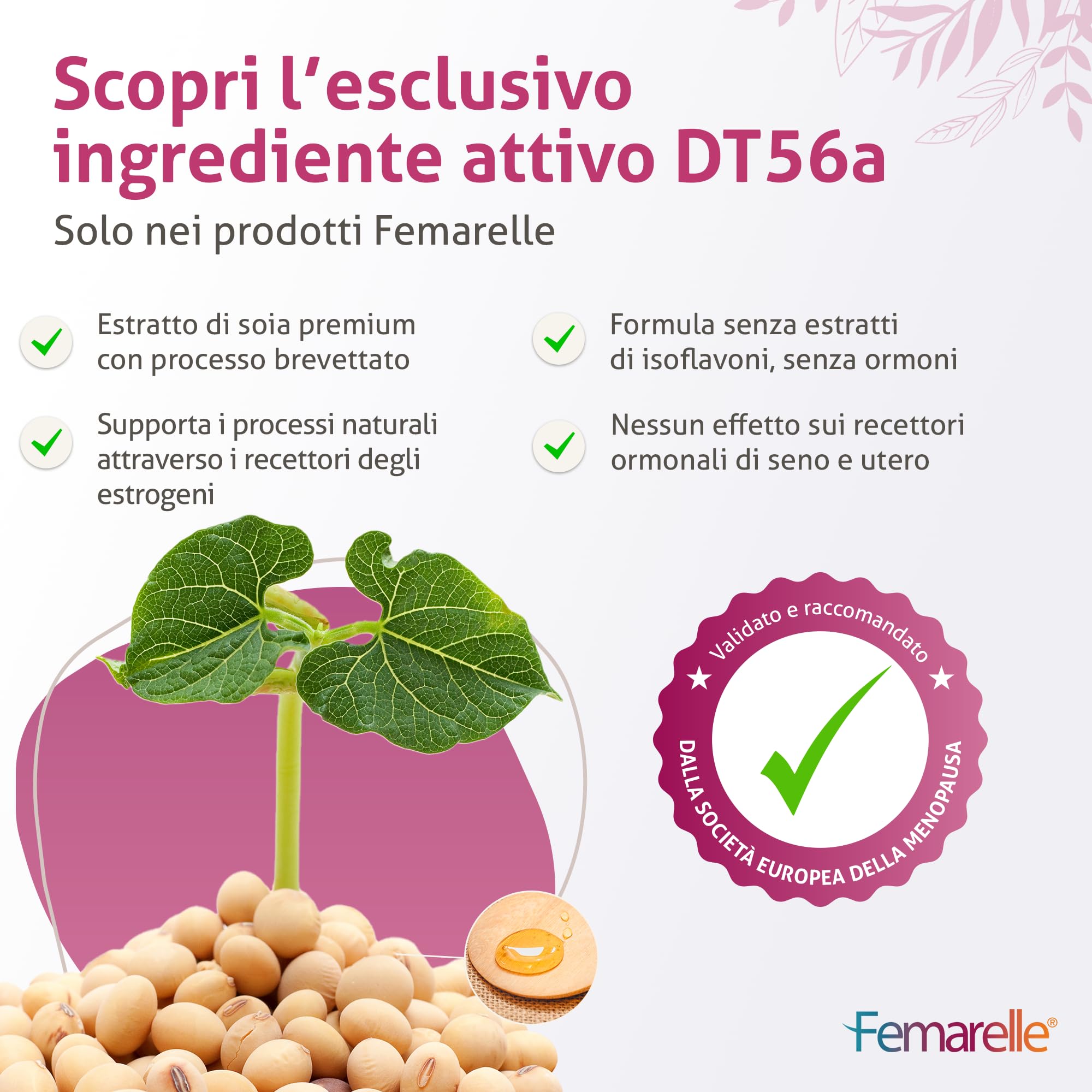Femarelle Rejuvenate integratore per umore pelle e capelli senza ormoni