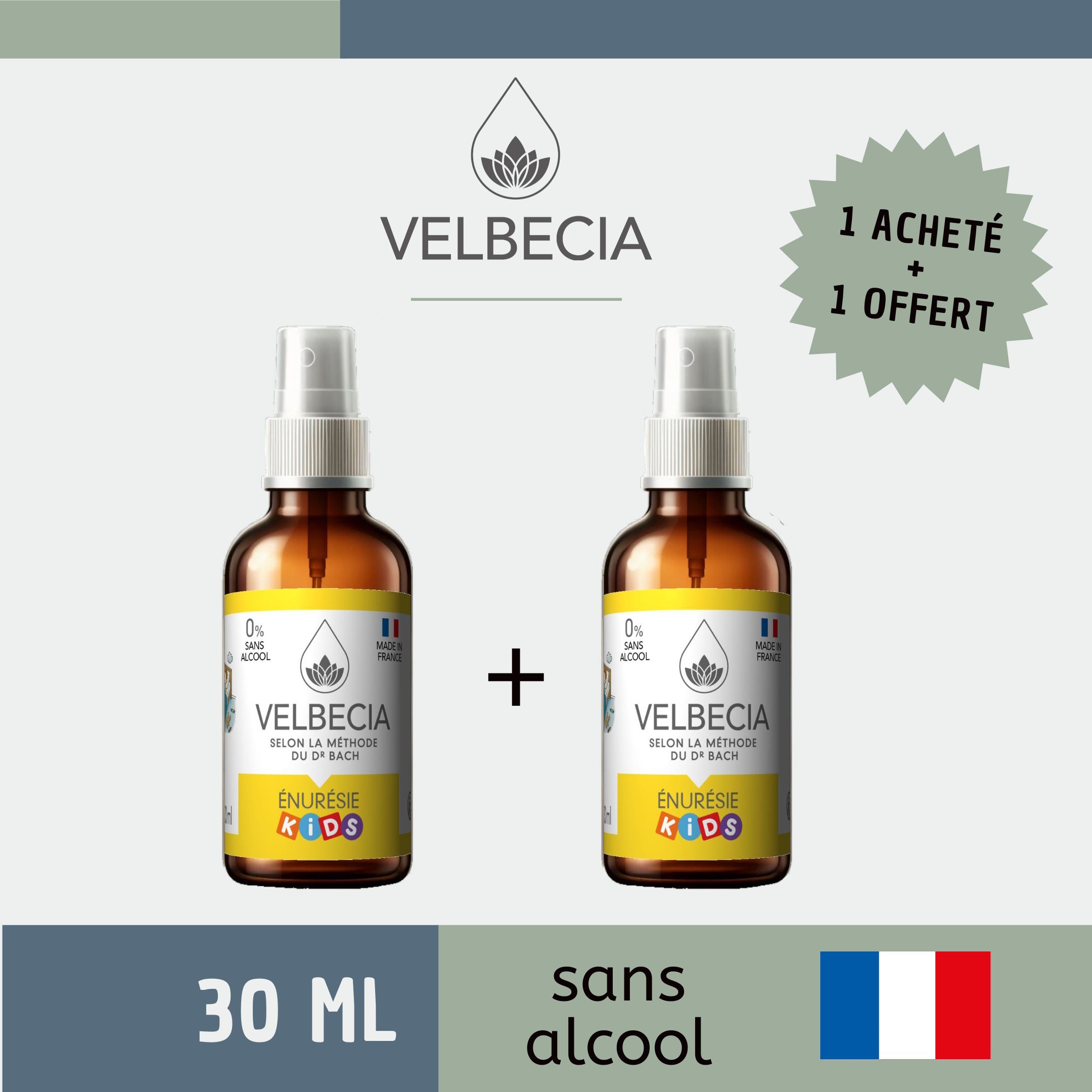 Velbecia Énurésie Kids fiori di Bach spray 30 ml senza alcool