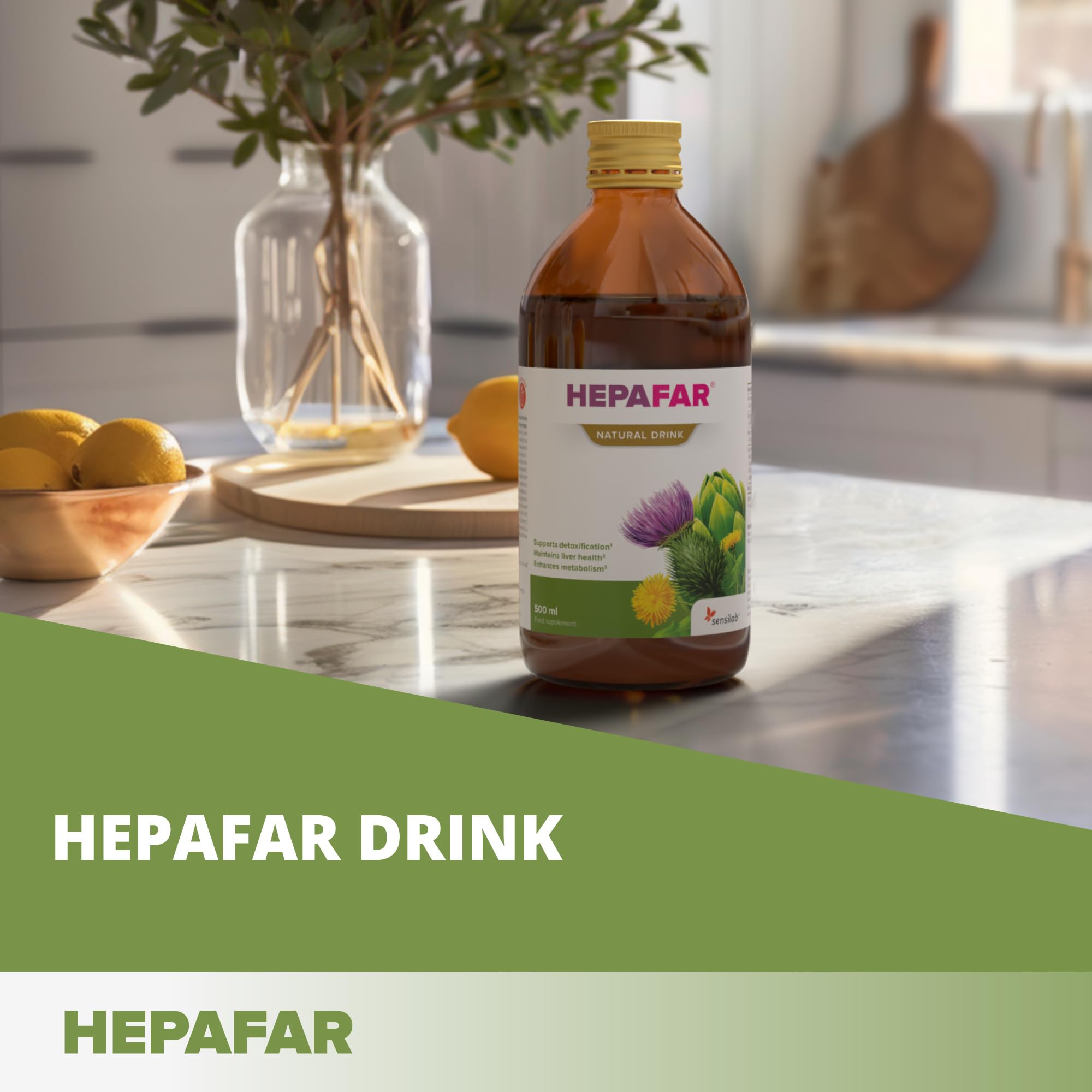 Sensilab Hepafar bevanda depurativa 500 ml al cardo mariano
