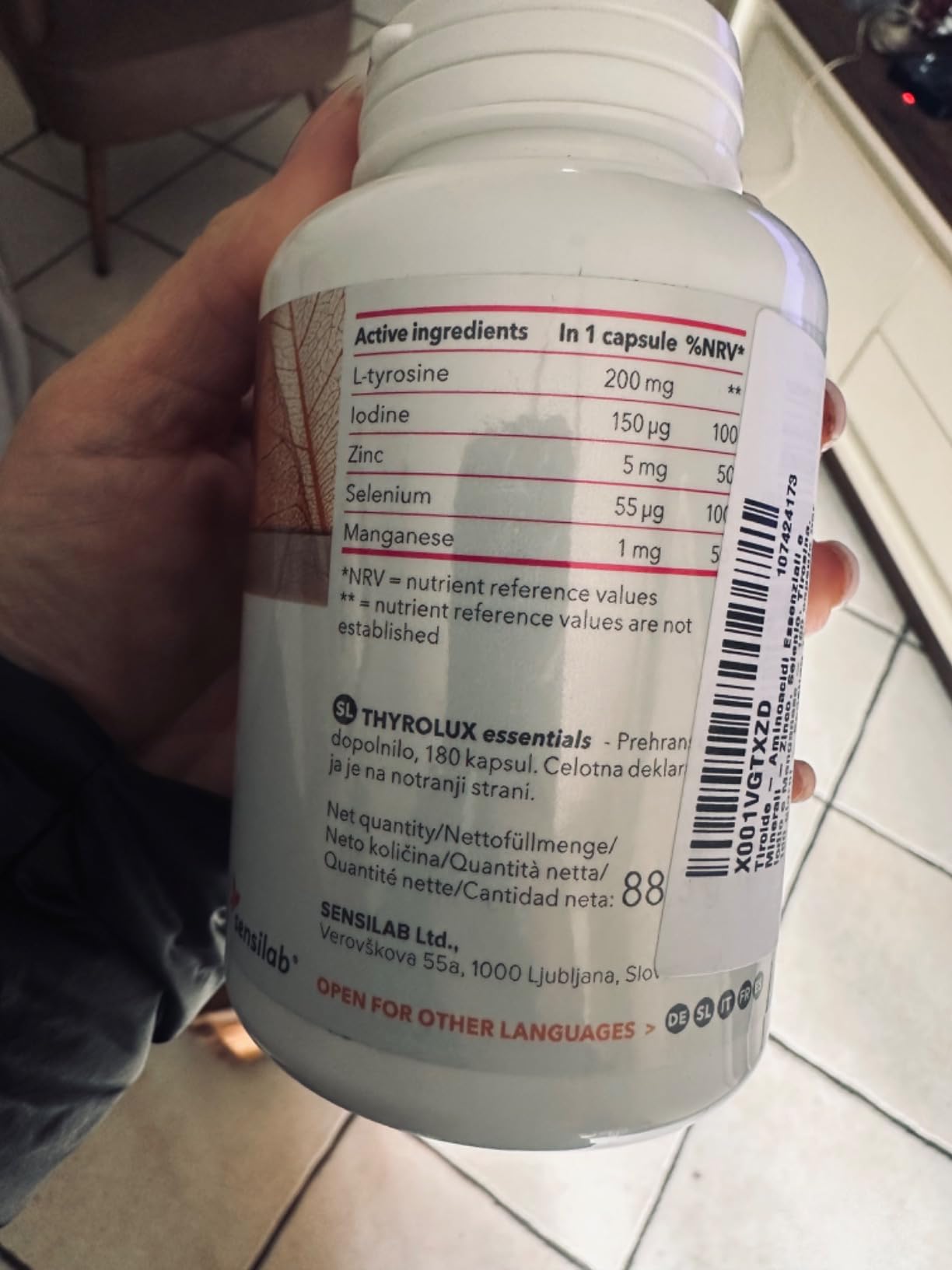 Sensilab ThyroLux integratore 180 capsule per tiroide