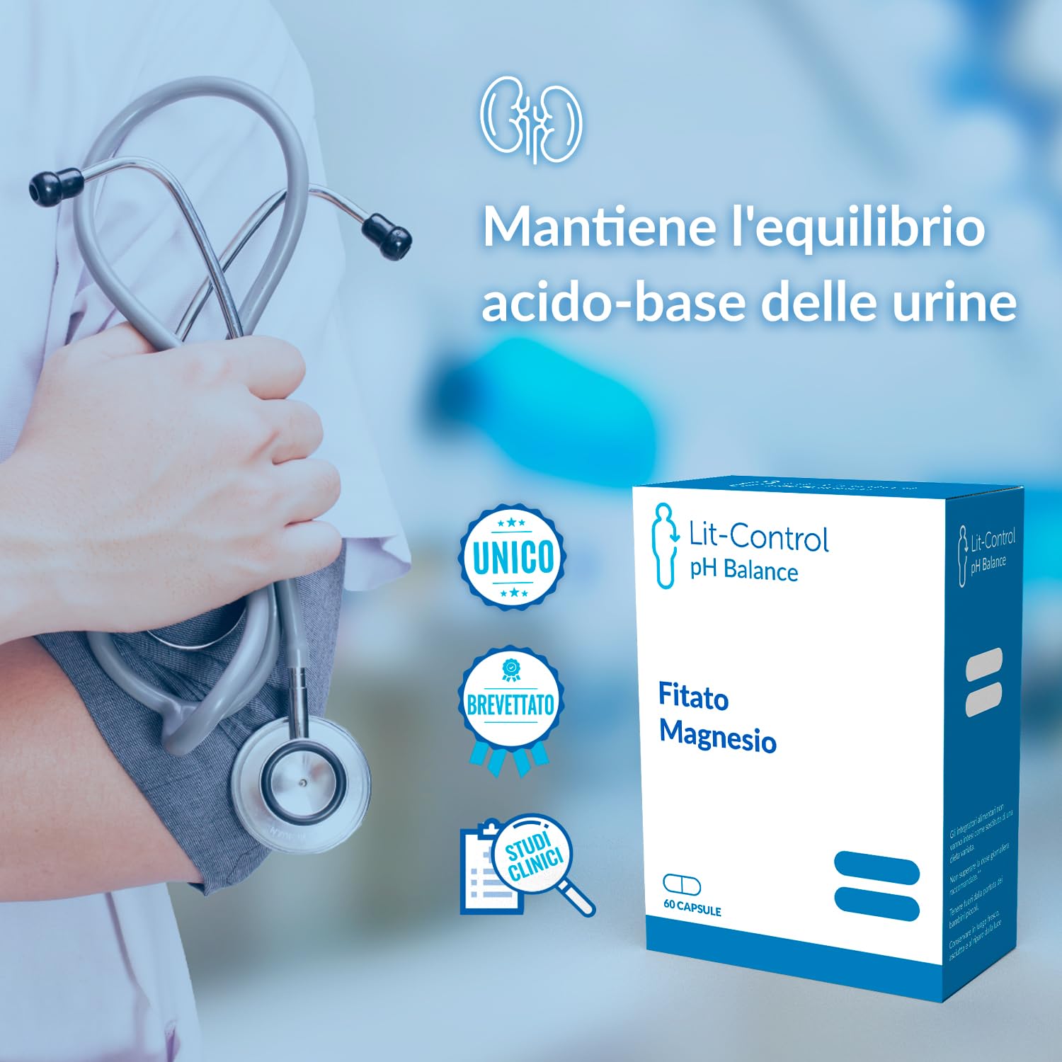 Devicare Lit-Control pH Balance Integratore 60 Capsule Reni