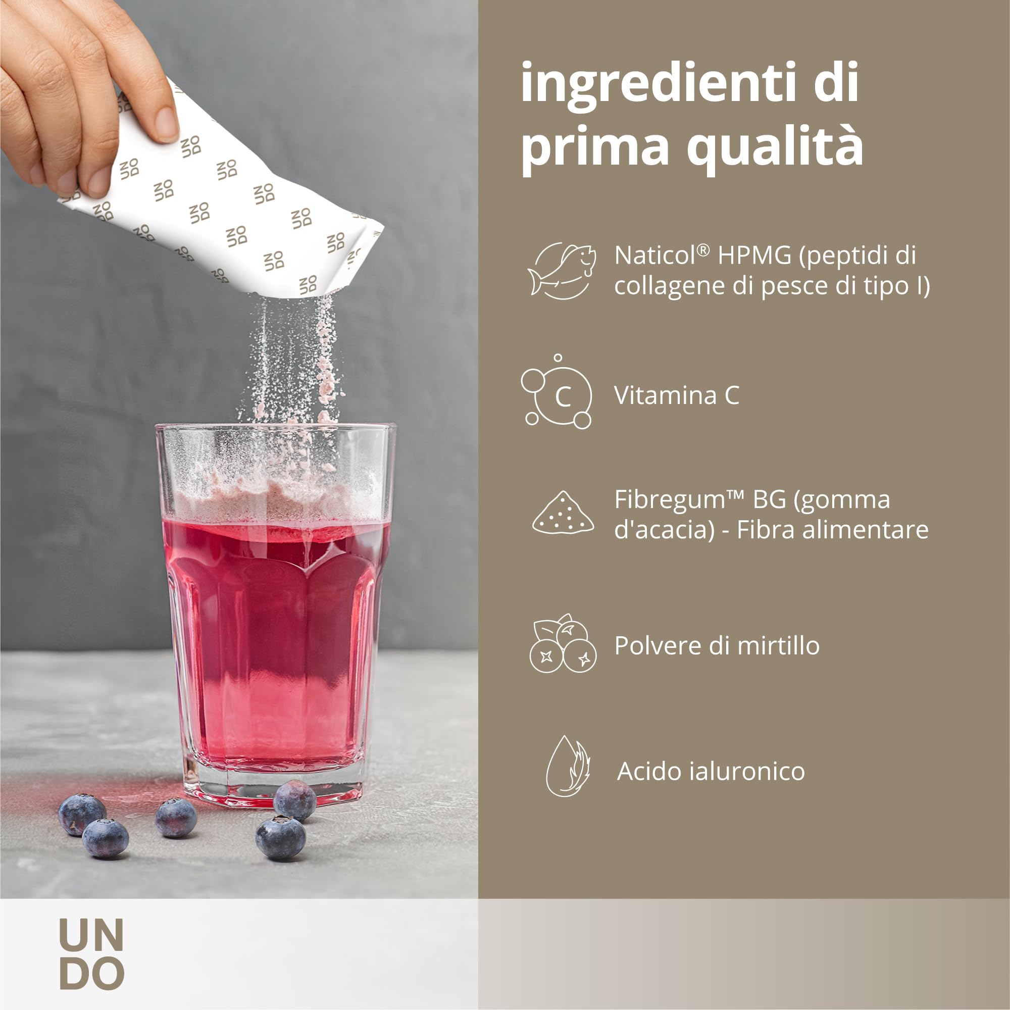 Sensilab Collagene Marino 2500 mg polvere 30 giorni mirtillo