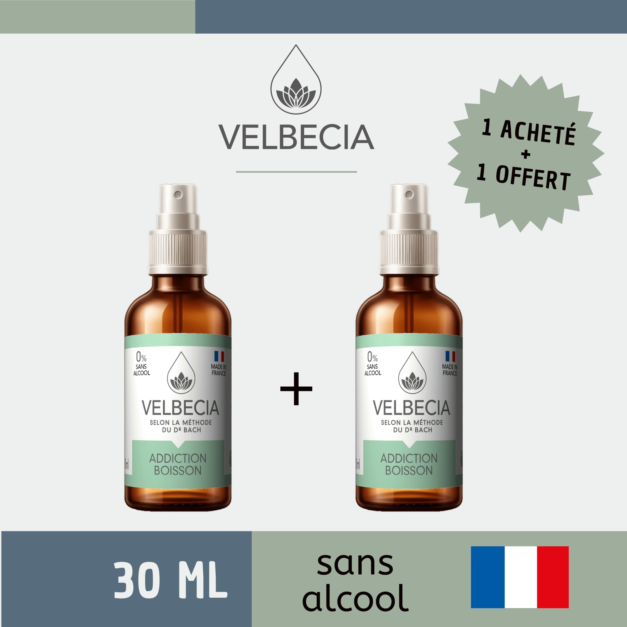 Velbecia Addiction Boisson Fiori di Bach Spray 30 ml Senza Alcol