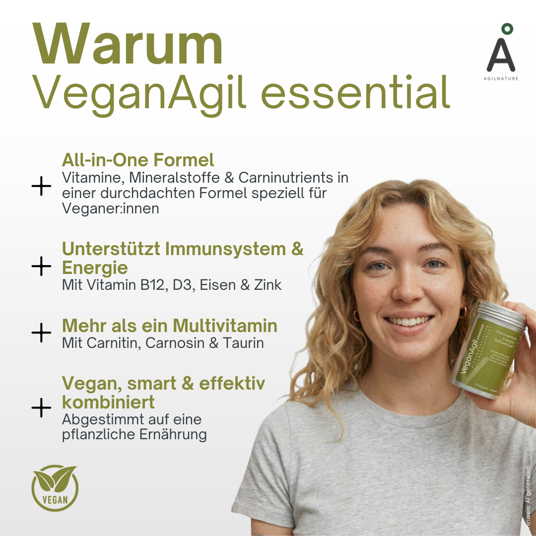 AgilNature VeganAgil essentials integratore 90 capsule vegane