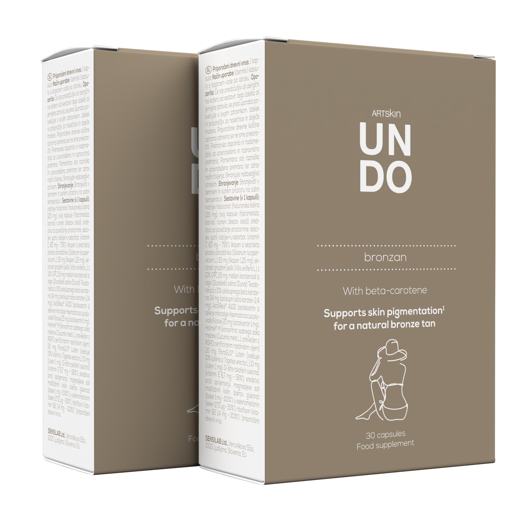 Sensilab Undo Bronzan Integratore Capsule 60 gg Betacarotene