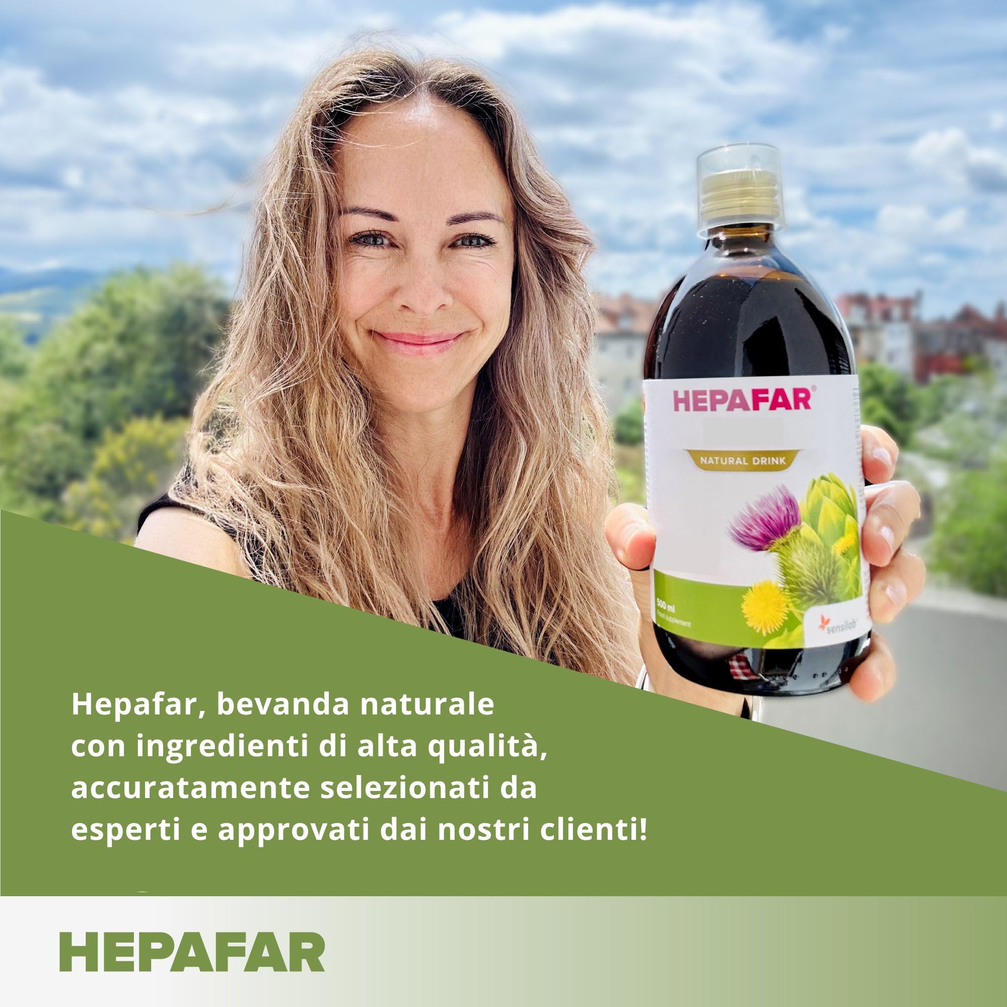 Sensilab Hepafar bevanda depurativa 500 ml al cardo mariano