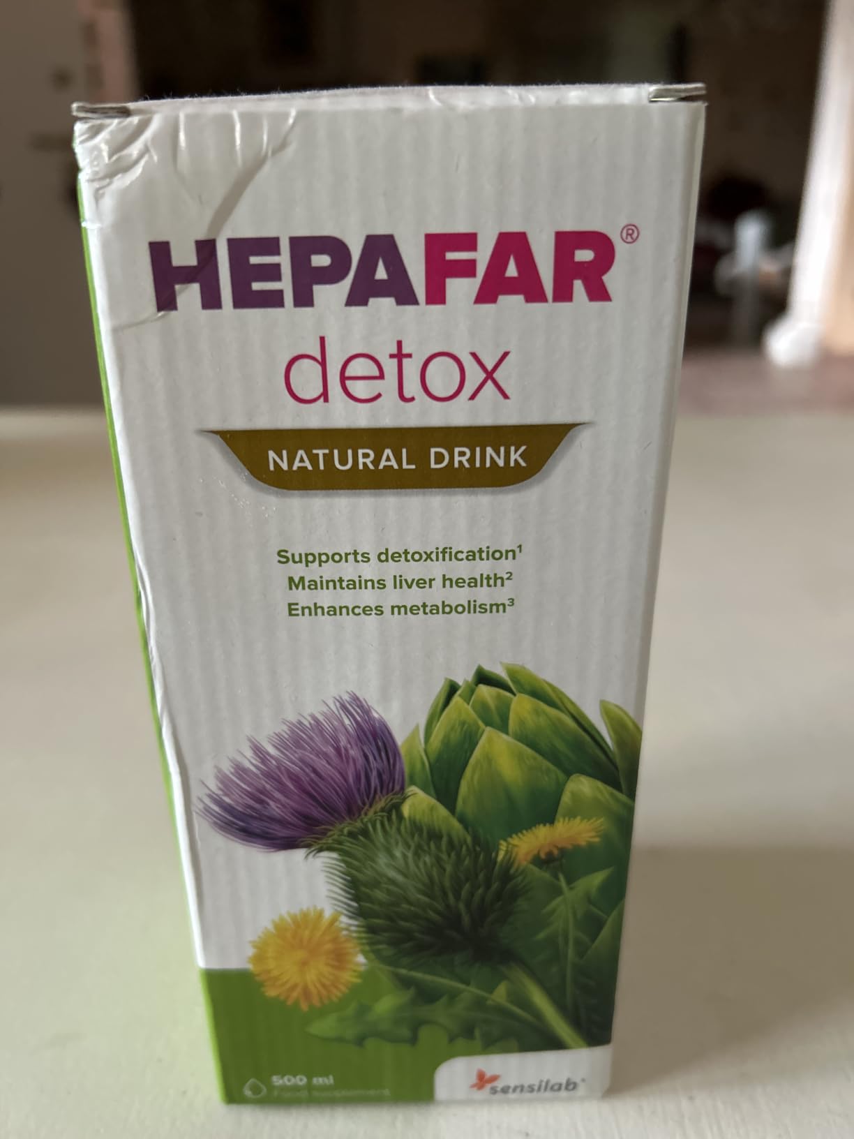 Sensilab Hepafar bevanda depurativa 500 ml al cardo mariano