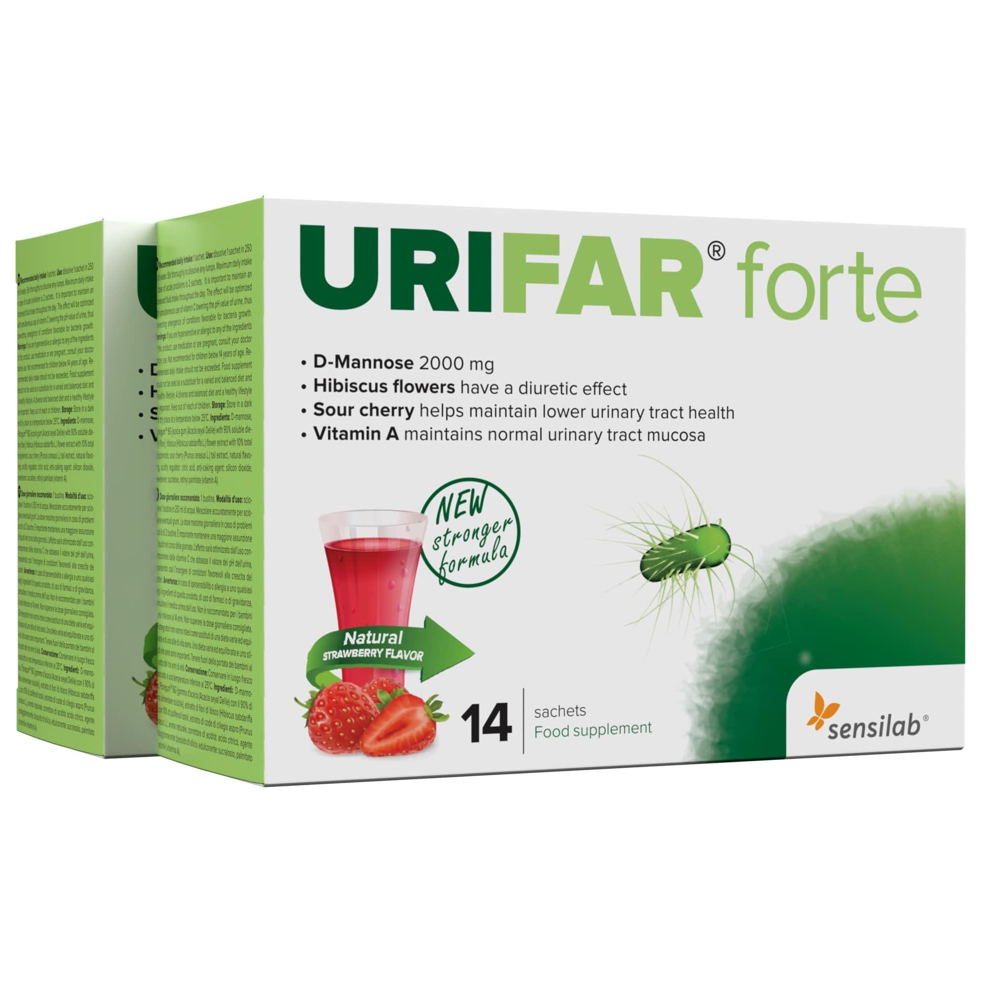 Sensilab Urifar Forte D-mannosio 2000 mg 28 bustine fragola