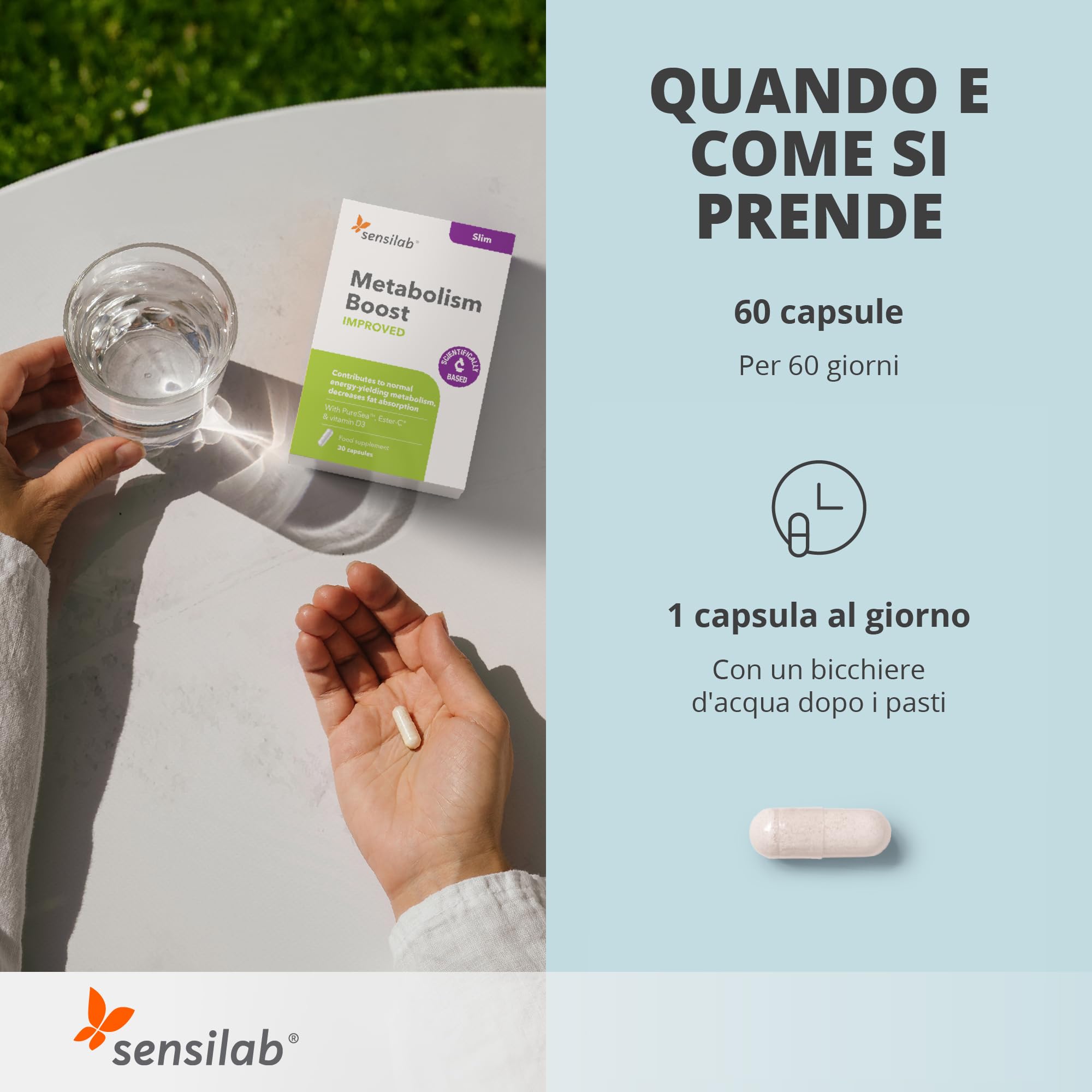 Sensilab Metabolism Boost Improved Integratore 60 Capsule Iodio