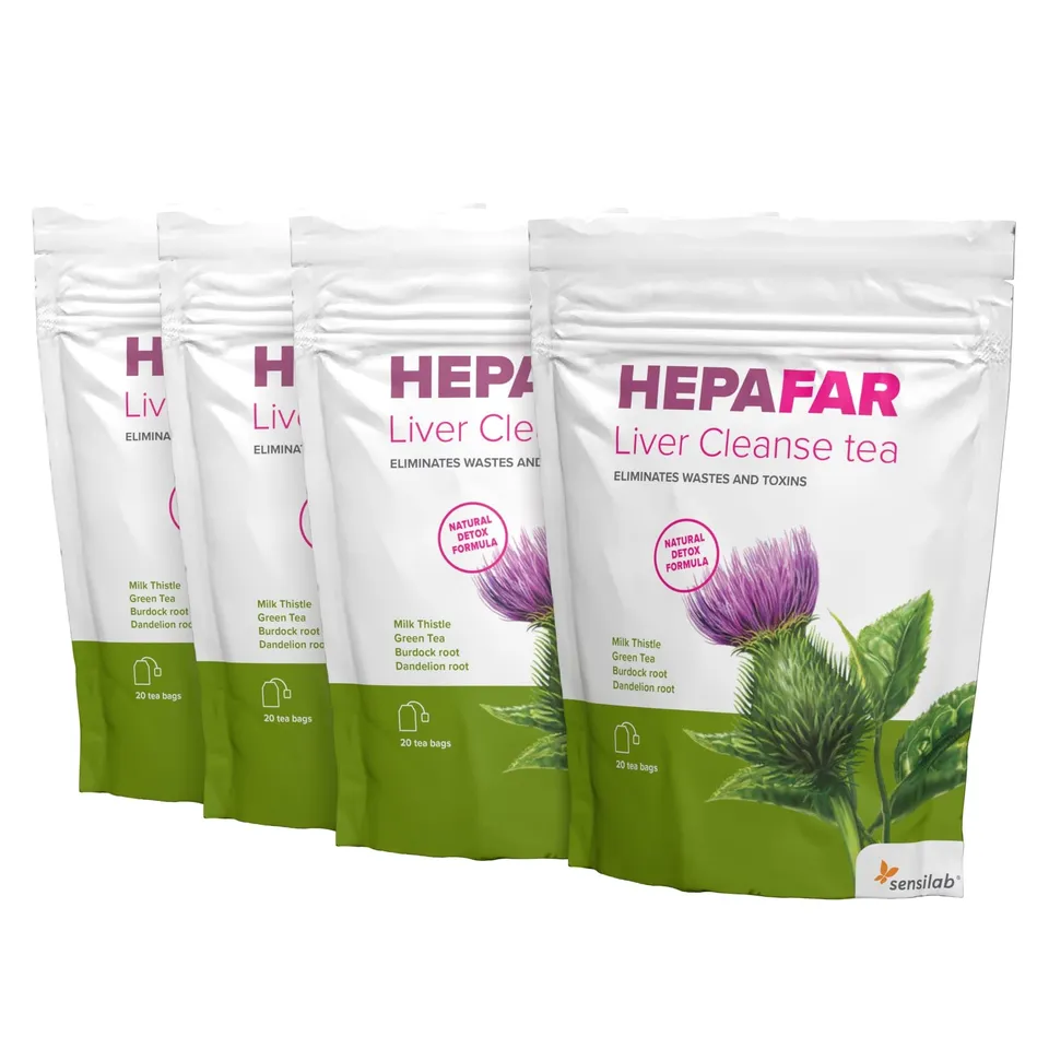 Sensilab Hepafar Liver Cleanse tisana 80 bustine al cardo mariano