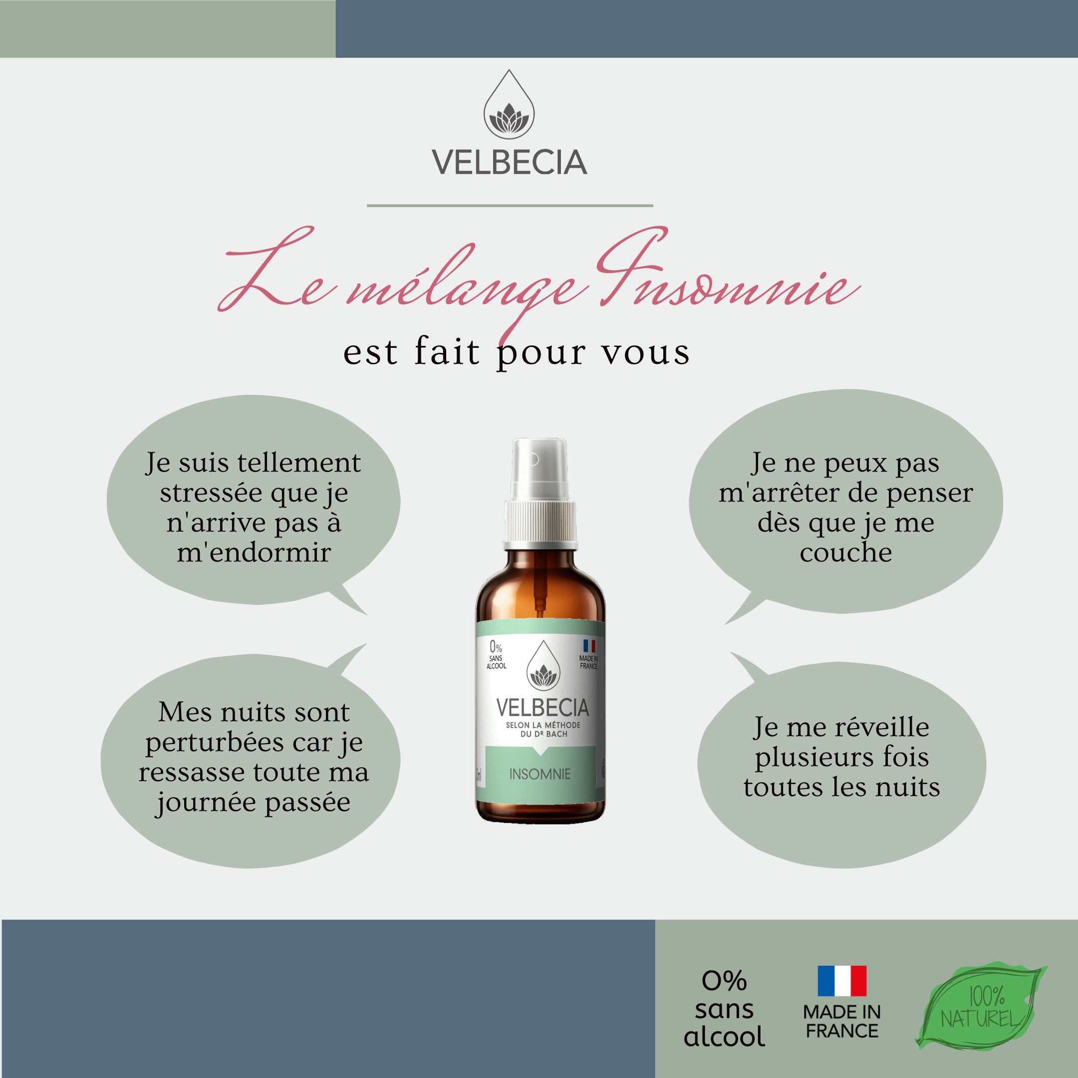 Velbecia Insomnie Fiori di Bach Spray Senza Alcol 30ml