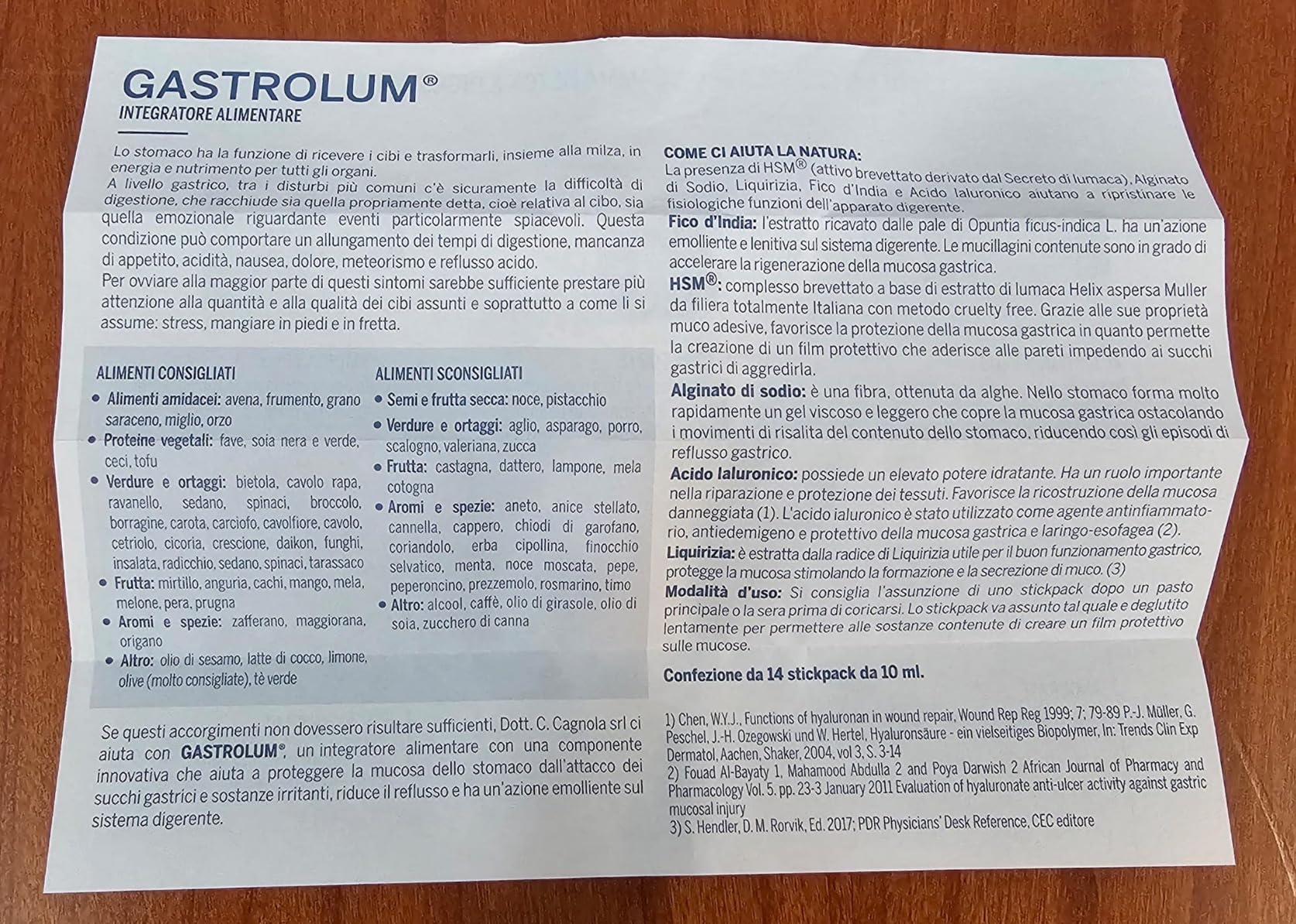 Cagnola Gastrolum integratore digestione 14 stick bruciore