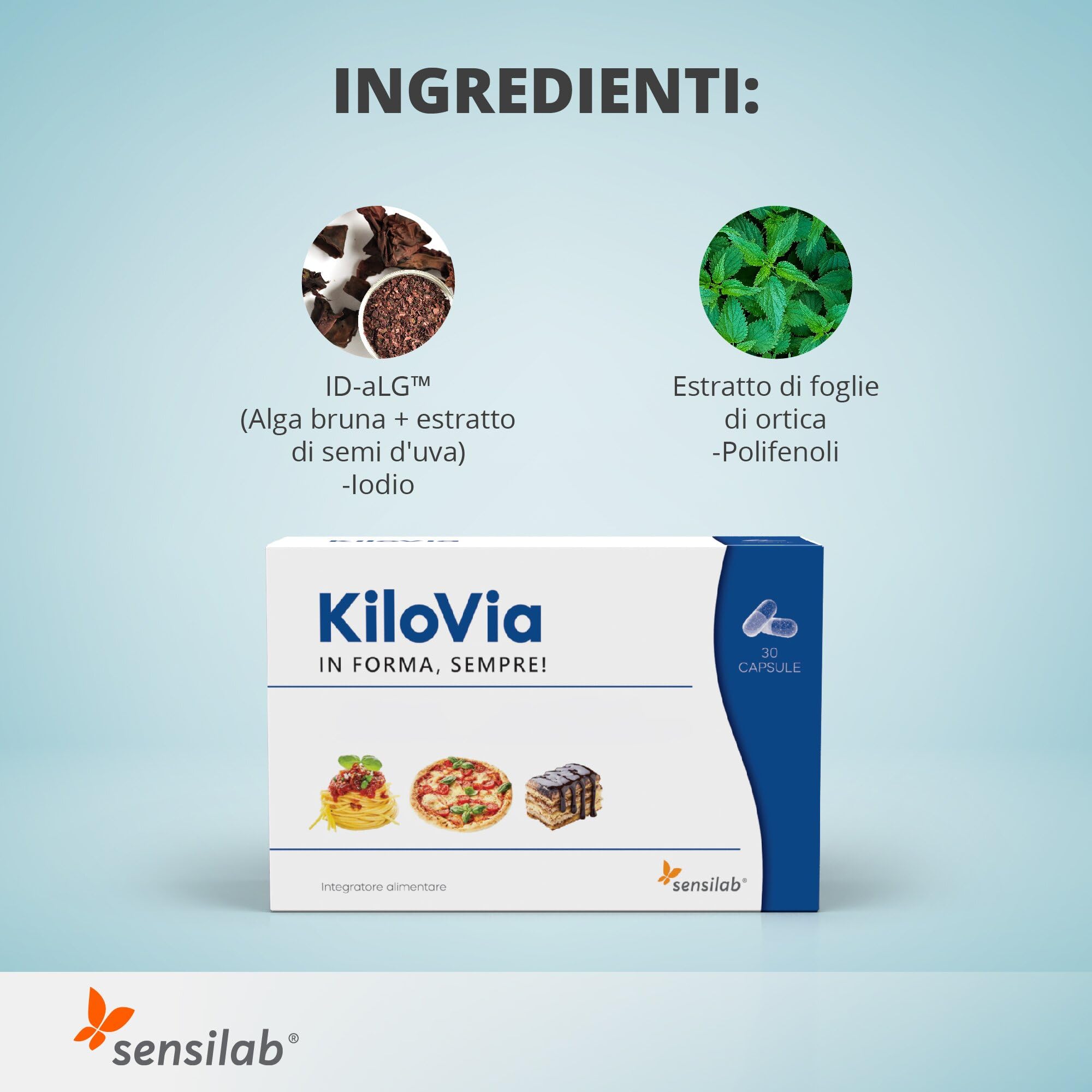 Sensilab KiloVia capsule 60 con alga bruna dopo pasti