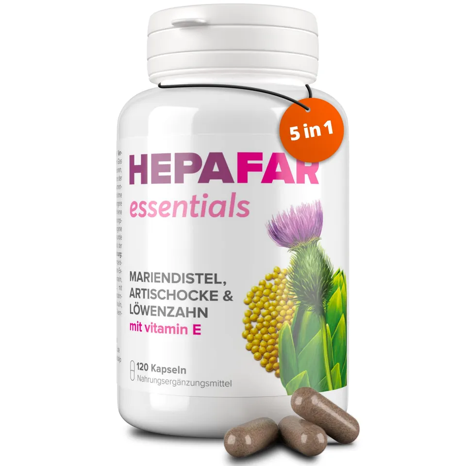 Sensilab Hepafar Essential integratore 120 capsule al cardo mariano