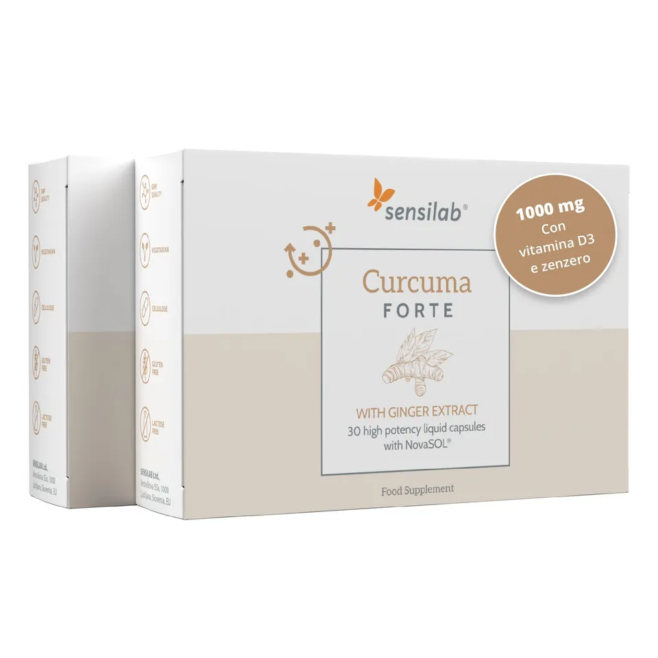 Sensilab Curcuma Forte integratore 60 capsule con vitamina D3